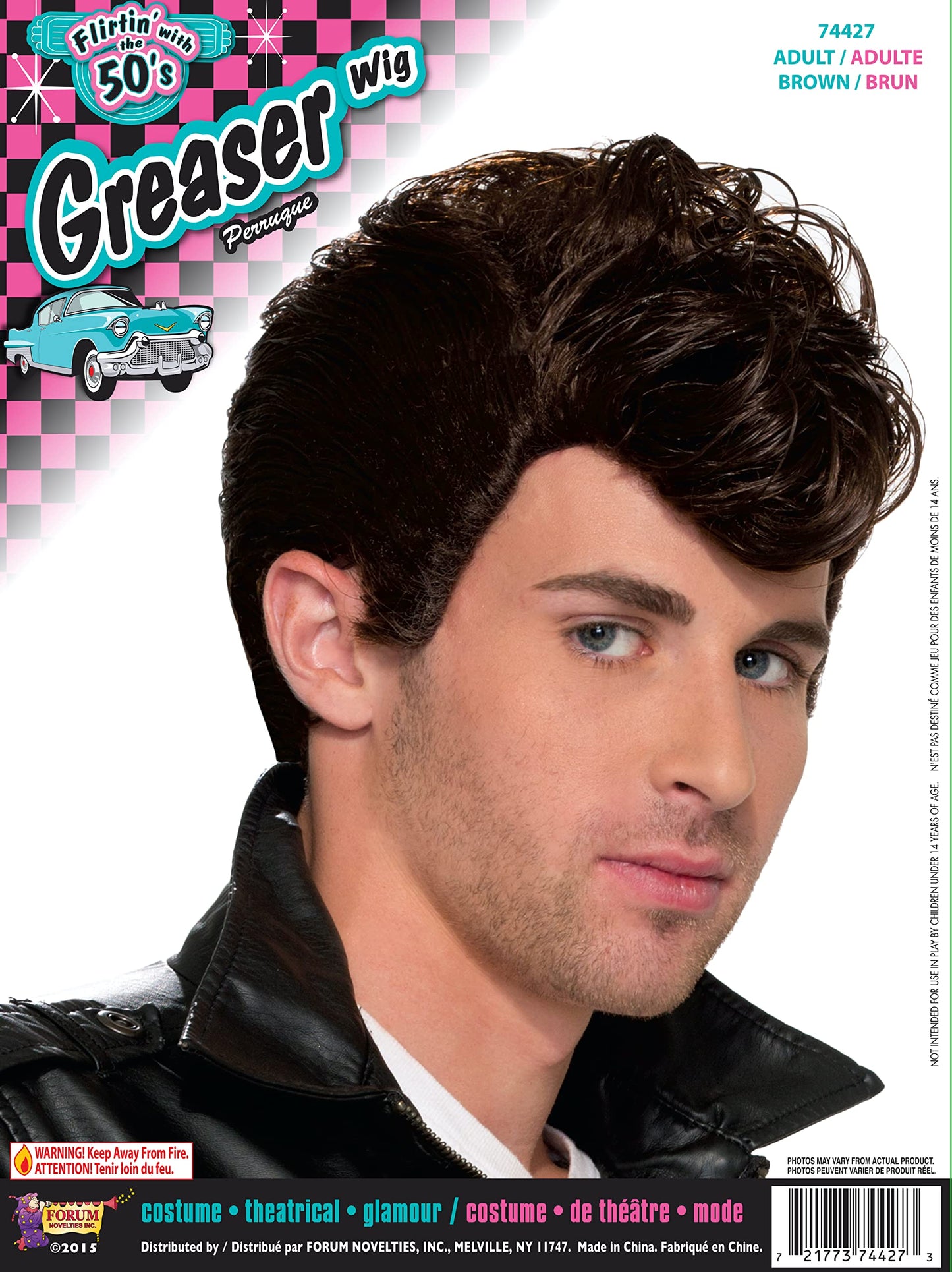 50s Greaser Wig Costume Accessory
