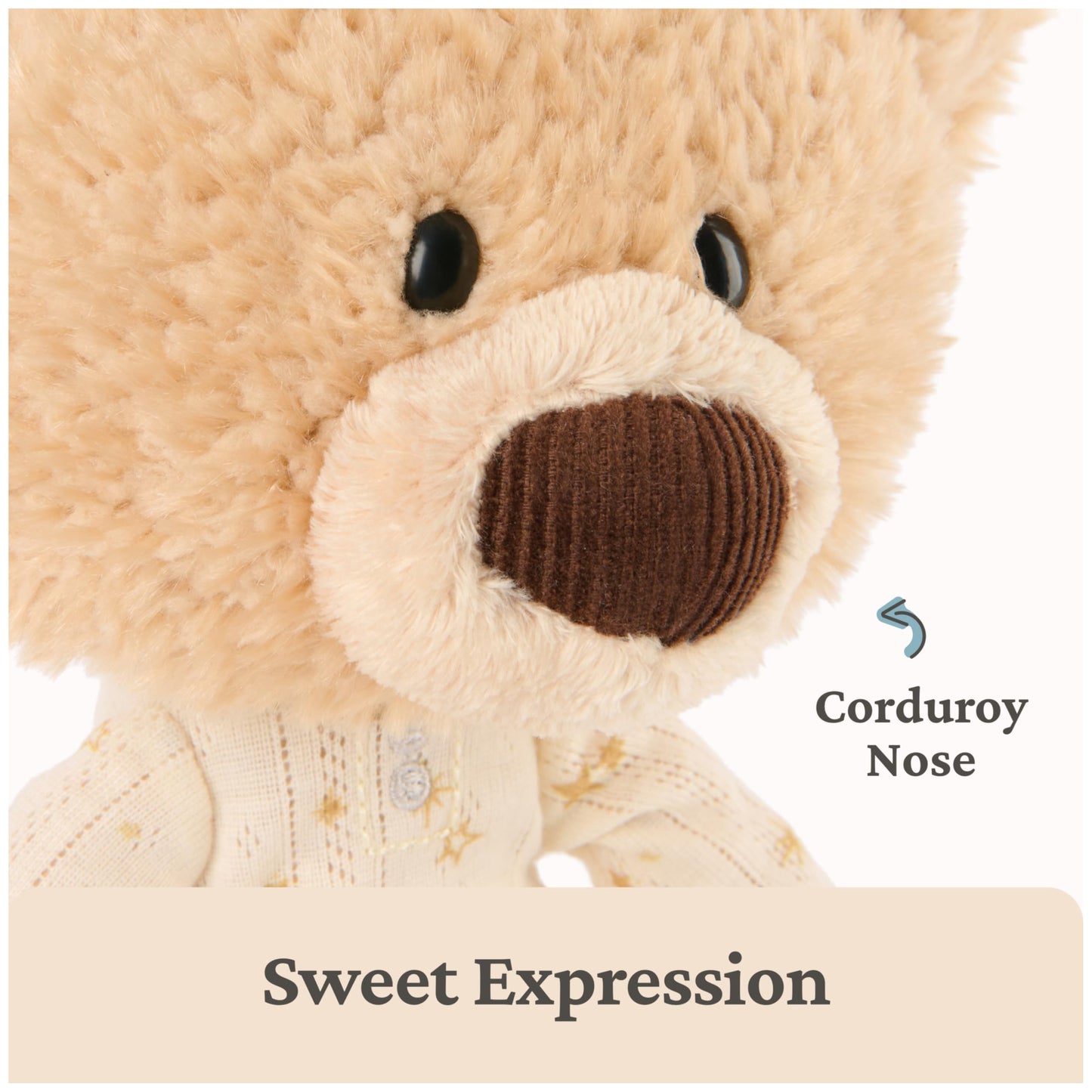 GUND Lost Tooth Toothpick Bear, Premium Teddy Bear with Pajamas and Pocket for Notes or Baby Tooth, Stuffed Animals for Ages 0 and Up, Brown, 10”