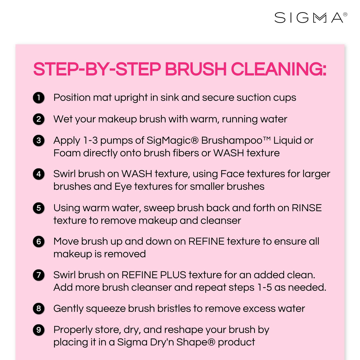 Sigma Beauty Express Brush Cleaning Mat