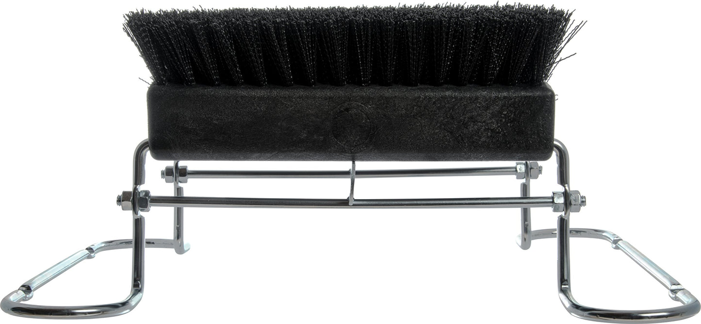 Carlisle 4042403 Spectrum Commercial Boot 'N Shoe Brush Scraper with Chrome Plated Steel Frame, Black