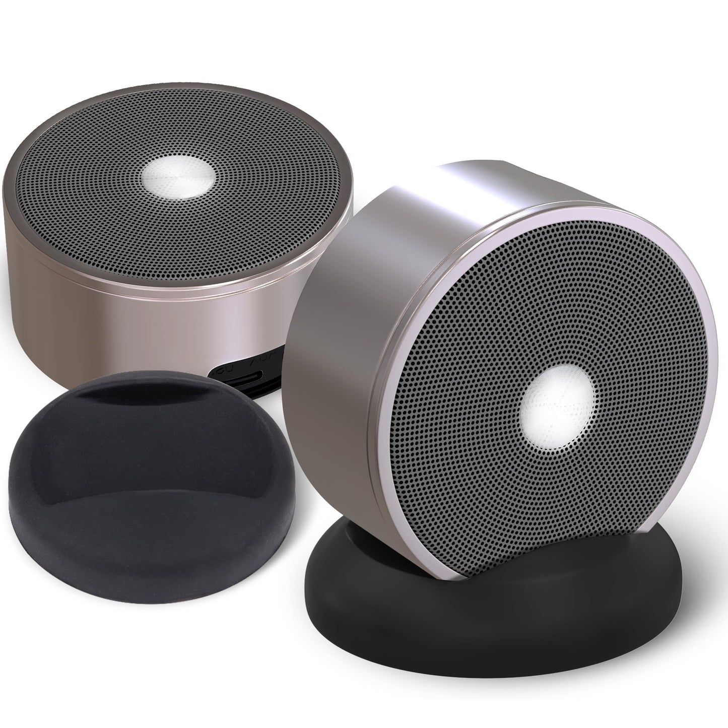 Stereo Bluetooth Speakers - Wireless Computer Speaker for Desktop Laptop PC for Boys & Girls Sister Brother Mom & Dad - Bluetooth Stereo Speakers Home Theater Gaming Rose Gold