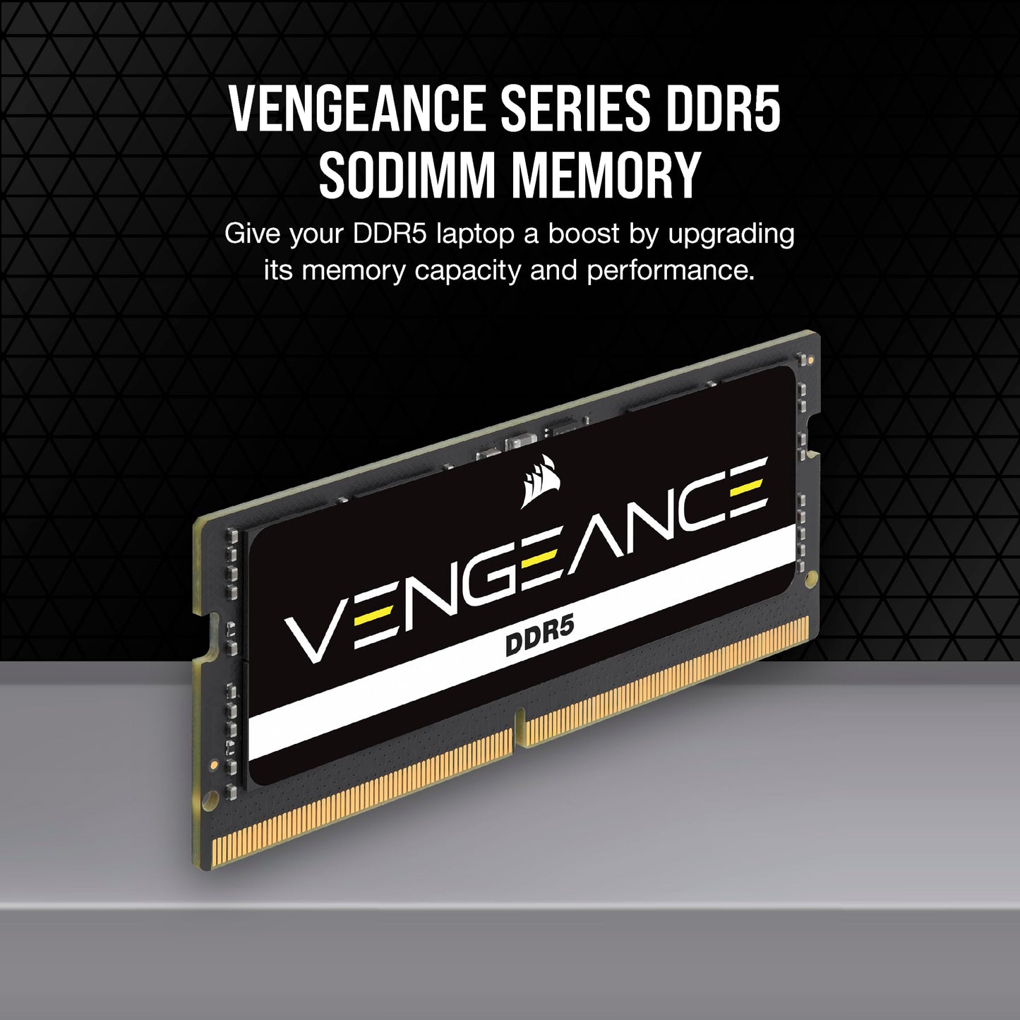 CORSAIR Vengeance SODIMM DDR5 RAM 32GB (1x32GB) 5600MHz CL48 Intel XMP iCUE Compatible Computer Memory - Black (CMSX32GX5M1A5600C48)