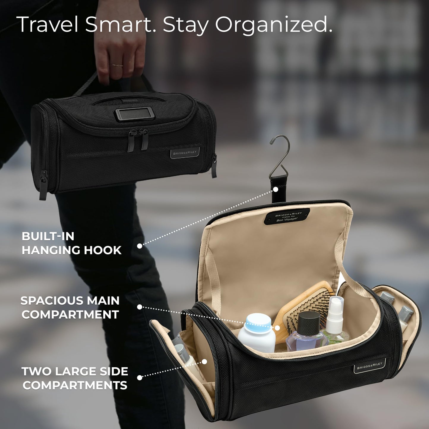 Briggs & Riley Baseline Executive Essentials Toiletry Kit, Black