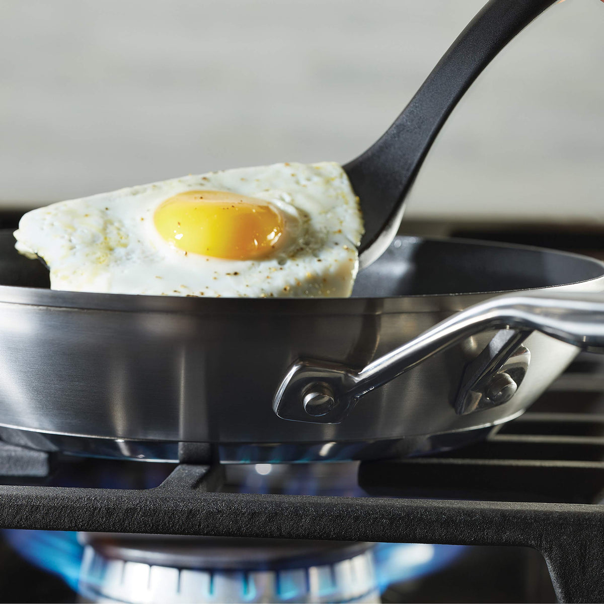 KitchenAid - 3-Ply Base Brushed Stainless Steel Nonstick Frying Pan (24cm/9.5in)