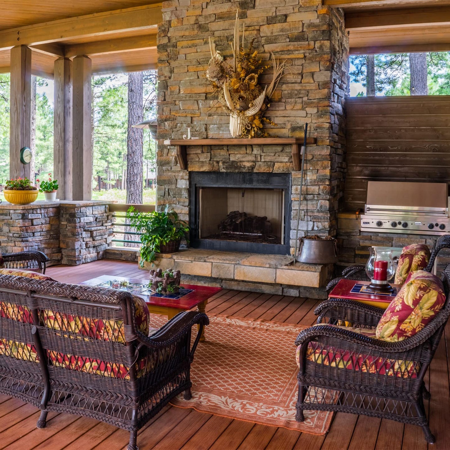 49 Inches Fire Poker for Fire Pit Outdoor, Extra Long Campfire Poker Blower, Stainless Steel Fireplace Tools Indoor