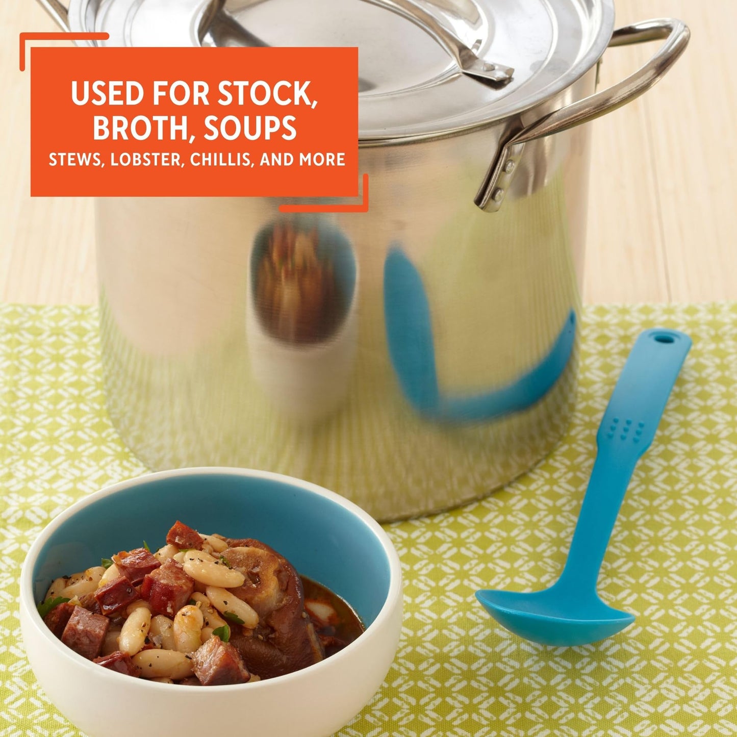 IMUSA Stainless Steel Stock Pot with Lid, 20 Quart, Silver