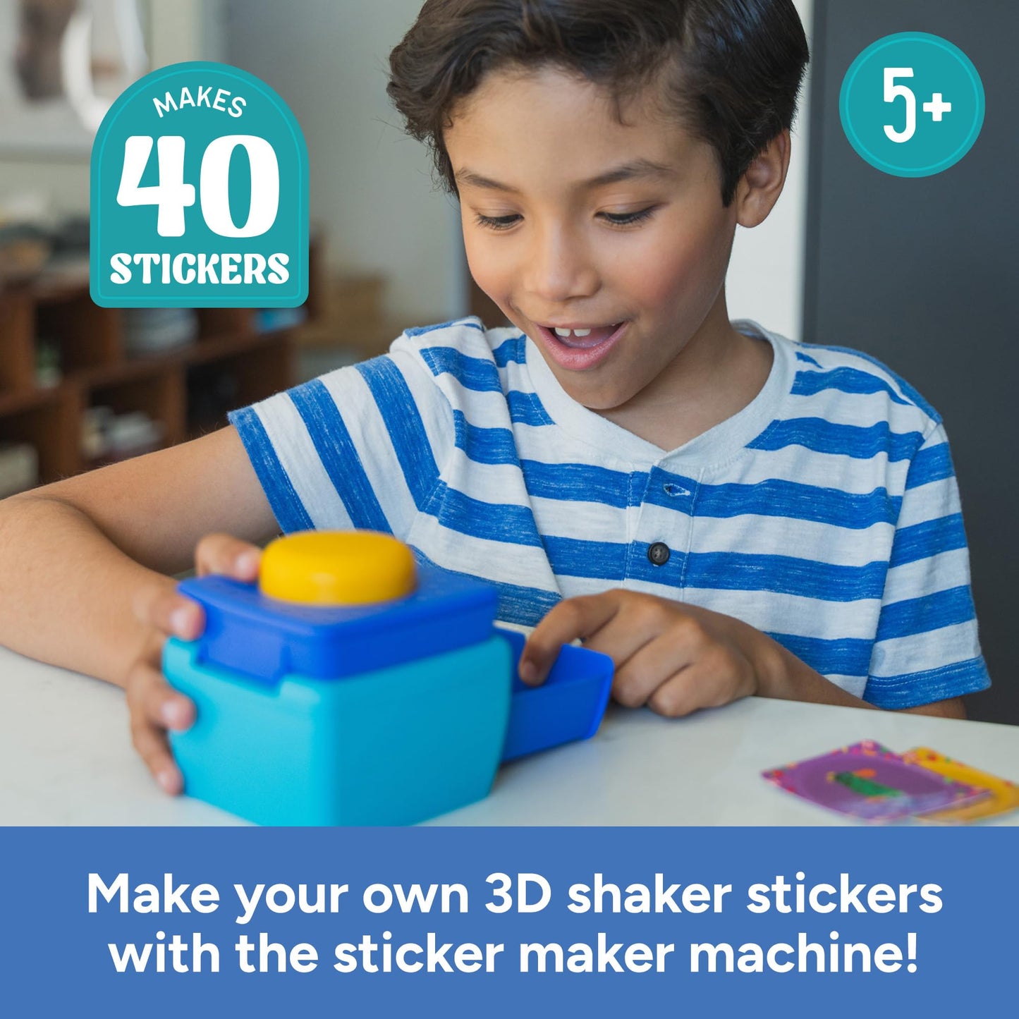Educational Insights 3D Sticker Maker Kit - Craft Kit for Kids, Mess Free Activity, Make Your Own Sticker Machine, DIY Puffy Stickers for Kids, Creative Gifts for Boys & Girls Ages 5+