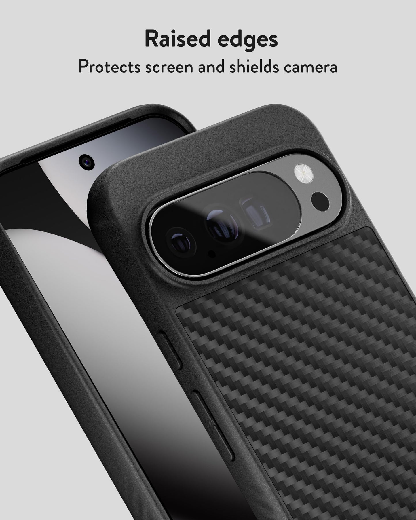 Mous for Google Pixel 10 Pro XL (2025) Case, Compatible with Qi2 MagSafe and Pixelsnap - Limitless - Protective Pixel 10 Pro XL Carbon Fibre Case - Shockproof Phone Cover, Black