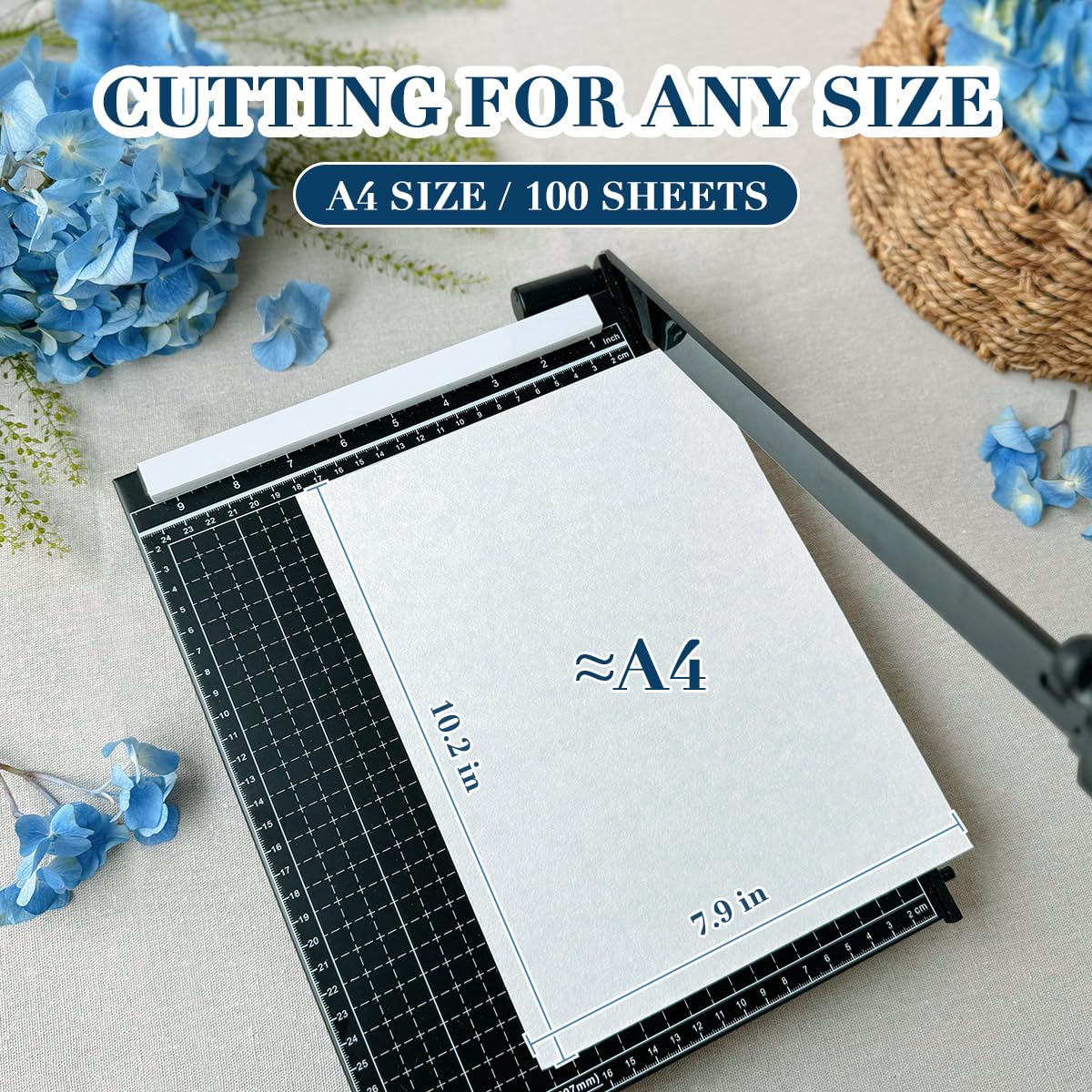 Happinit 100 A4 Size Blotting Papers for Herbarium Craft, Large Blotter Paper for Herbarium & Flower Press, Working with Pressing Kit for Adults (100)