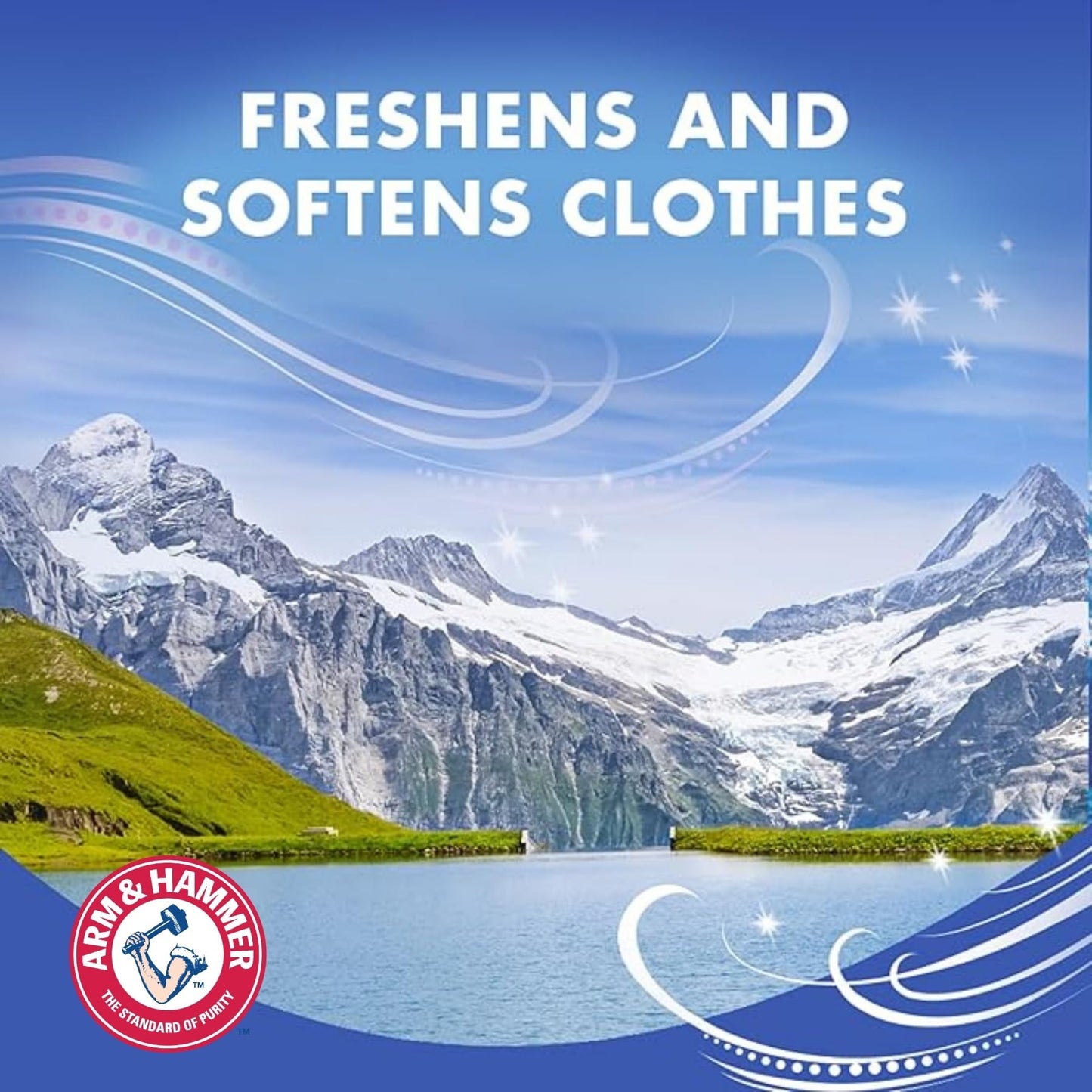 Arm & Hammer 3320000102 Essentials Dryer Sheets, Mountain Rain, 144 Sheets/Box, 6 Boxes/Carton