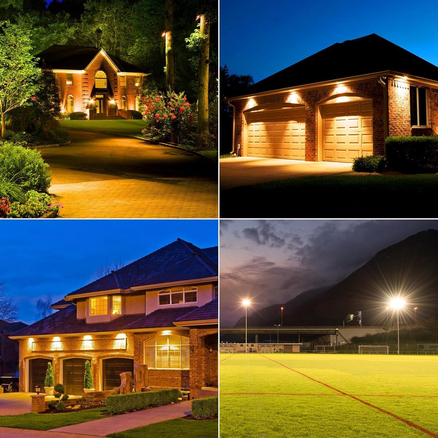 LED Flood Lights Outdoor, 150W 15000lm Waterproof Outdoor Floodlights, Plug in Flood Light, 3000K Warm White Exterior Flood Light, LED Work Light for Yard, Garden, Lawn, Backyard