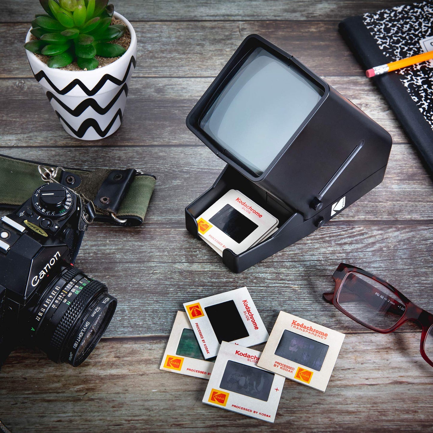 Kodak 35mm Slide and Film Viewer - Battery Operation, 3X Magnification, LED Lighted Viewing – for 35mm Slides & Film Negatives