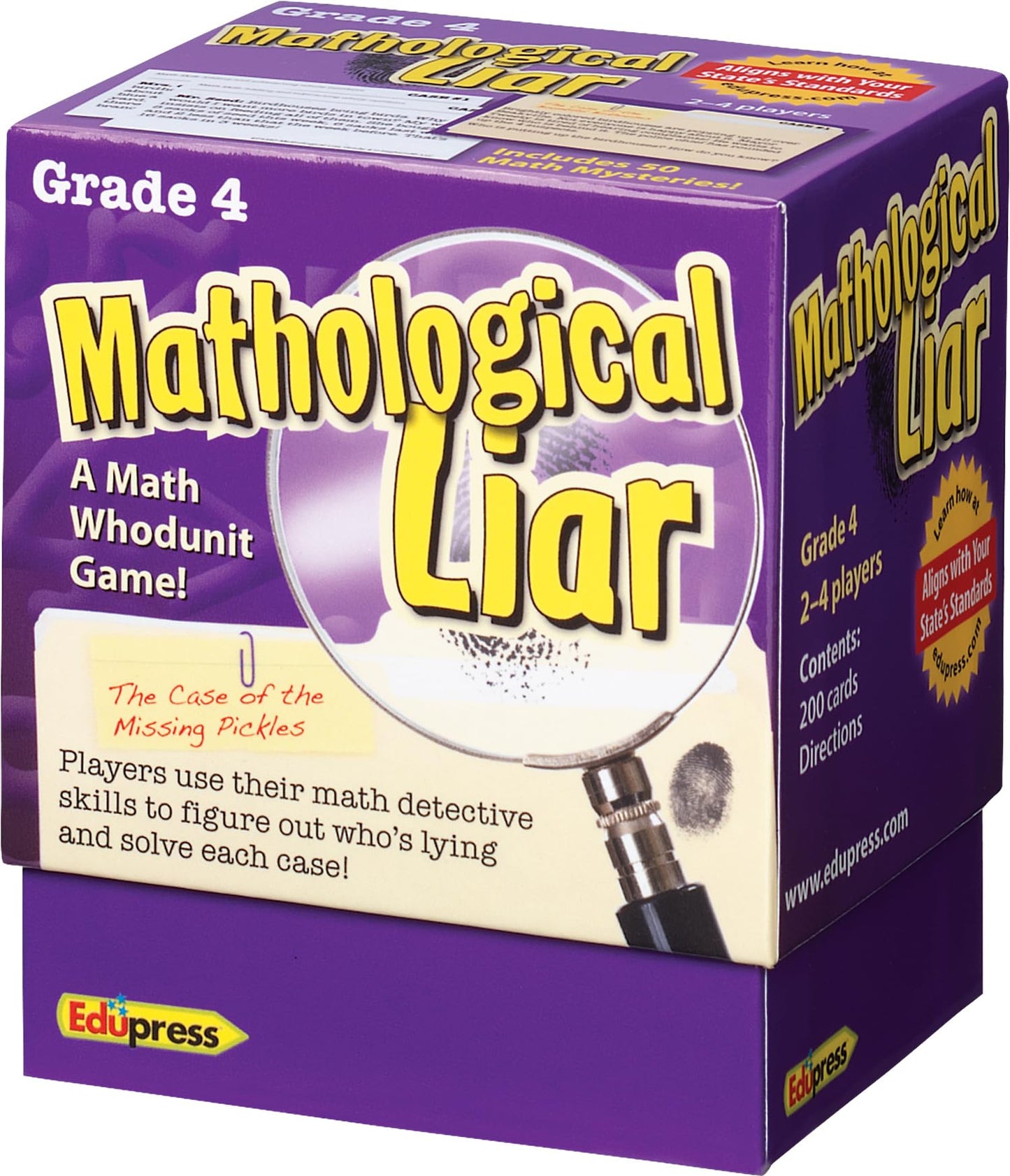 Edupress Mathological Liar Game, Grade 4 (EP63397)