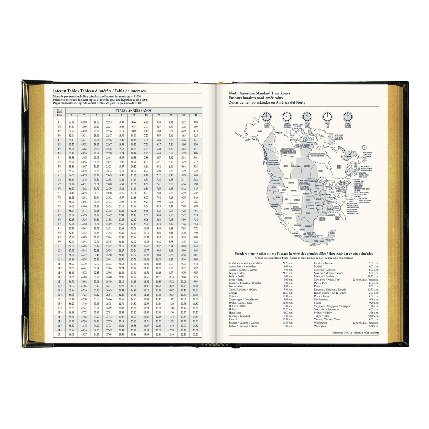 Brownline® 2026 Executive Weekly Planner, Appointment Book, 12 Months, January to December, Sewn Binding, 8.187" x 5.625", Black, Trilingual (CBE507-26)