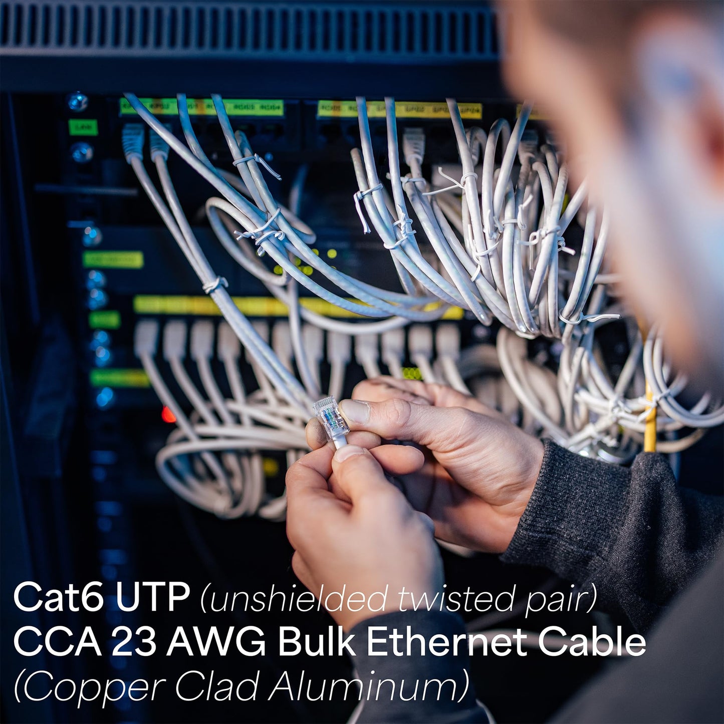 VIVO 250ft Bulk Cat6 Wire, CCA Ethernet Cable, 23 AWG, UTP Pull Box, LAN Network, Gray, CABLE-V015
