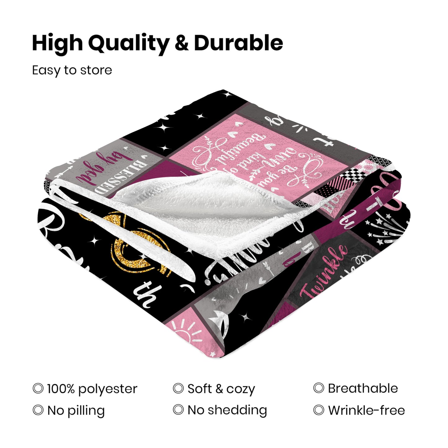 80th Birthday Gifts for Women, 1946 Birthday Gifts for 80 Year Old Blanket, 50"x60" Happy 80th Throw Blanket for Wife Mom Friend Sister Grandma