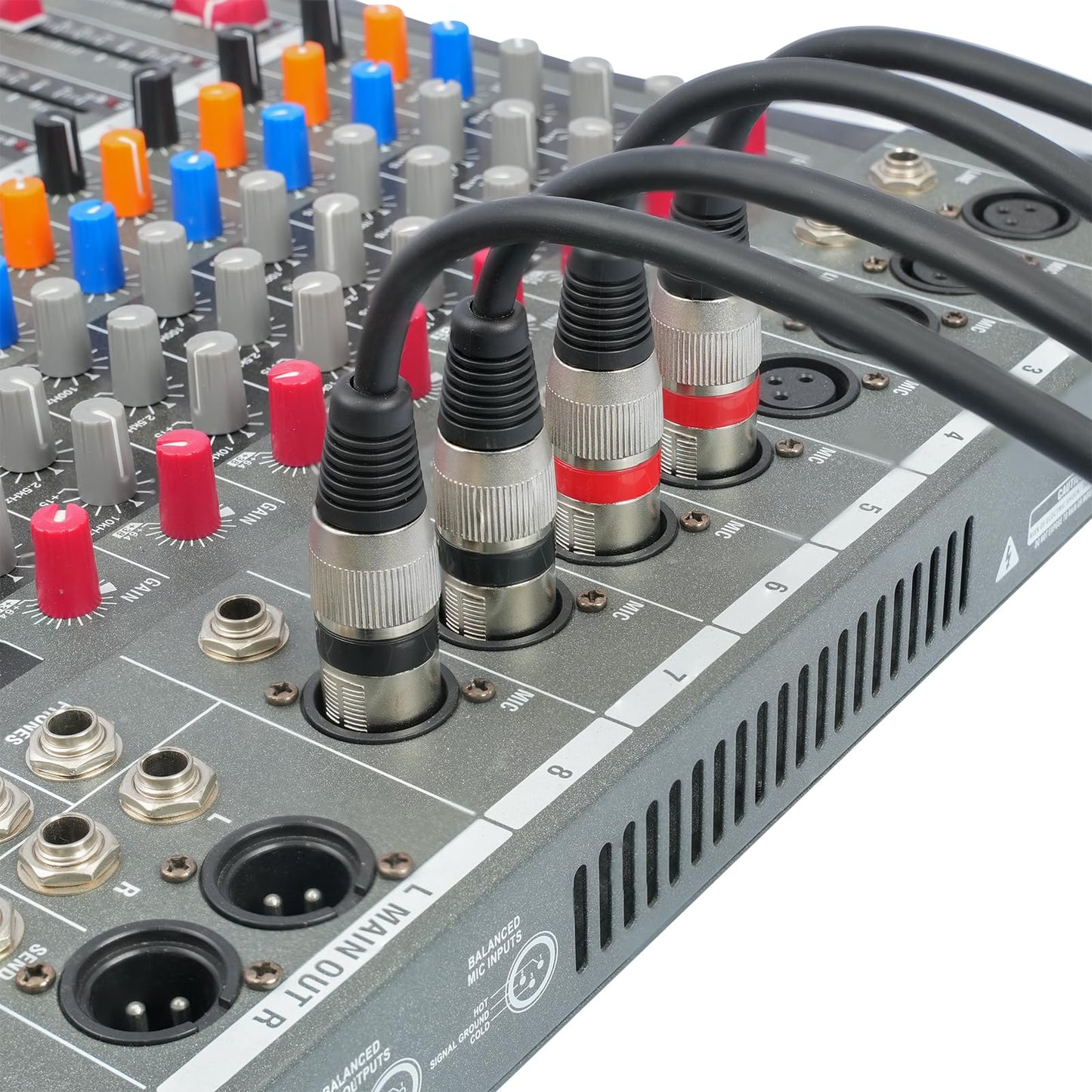 HUALEU 5Pack 5 Color 1.5FT XLR Female to Dual XLR Male Y Splitter Cable, Female XLR to 2 Male XLR Y Cable,XLR Splitter 1 Female to 2 Male for Micphone Mixer