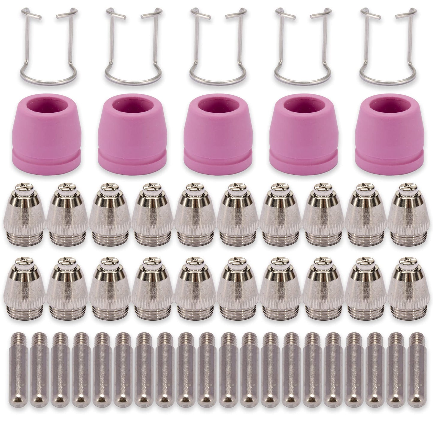 KERUE SG-55 AG-60 WSD-60 .045" Plasma Cutter Cutting Torch Tip Nozzles Consumables Kit 50pk
