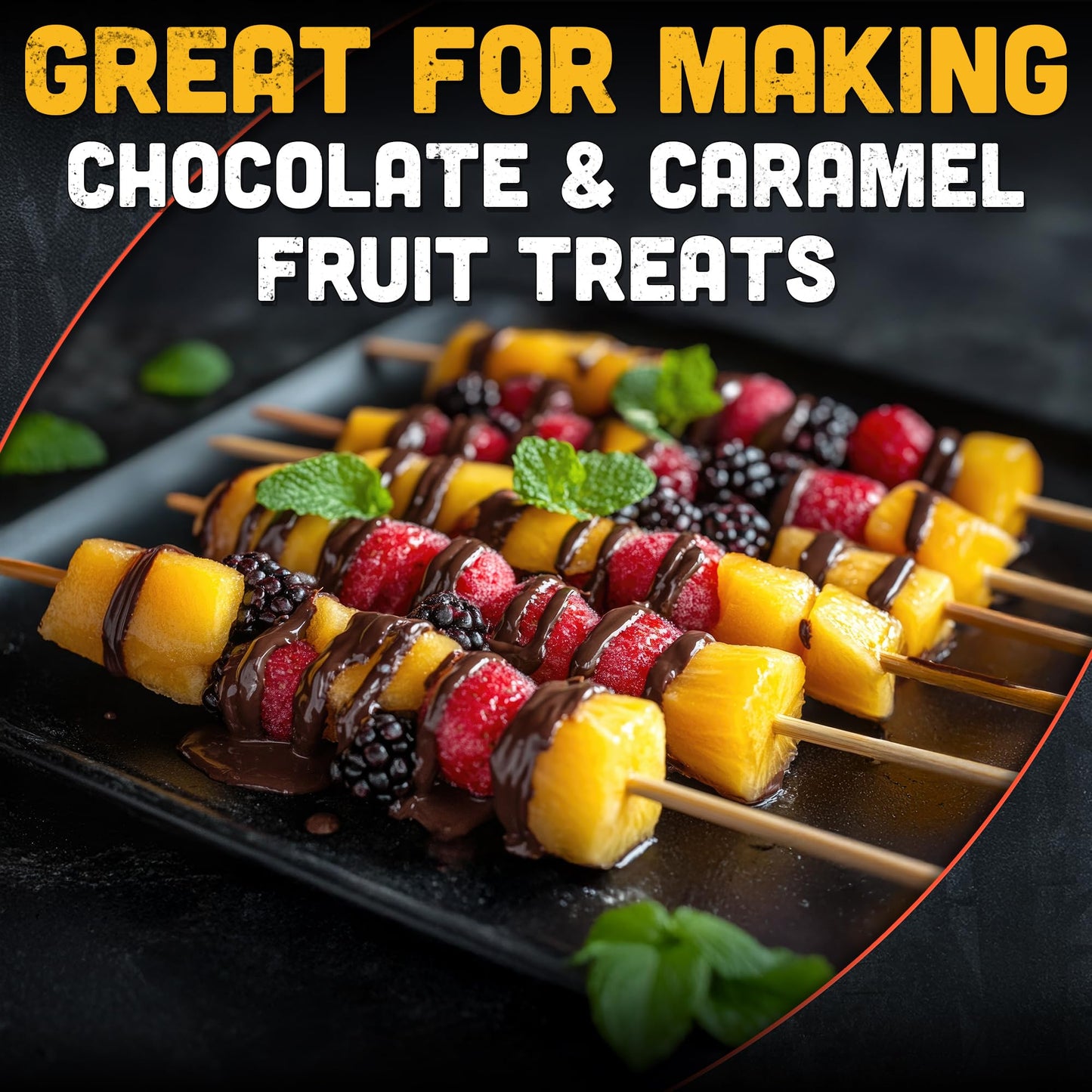 50 Pcs Bamboo Skewers for Grilling – 36 Inch Long Marshmallow Roasting Sticks for Campfire – Smores Sticks for Fire Pit to Making Kabobs, Hot Dog, Fruit, Crafts & Flower Bouquets