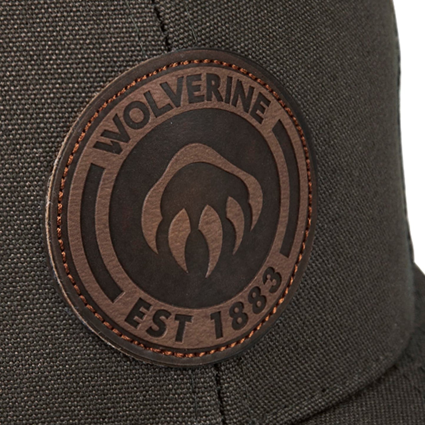 Wolverine Trucker Hat | Mesh Back | Snapback | Adjustable | Rugged | Durable | Workwear, 1883 - Black Olive, One Size