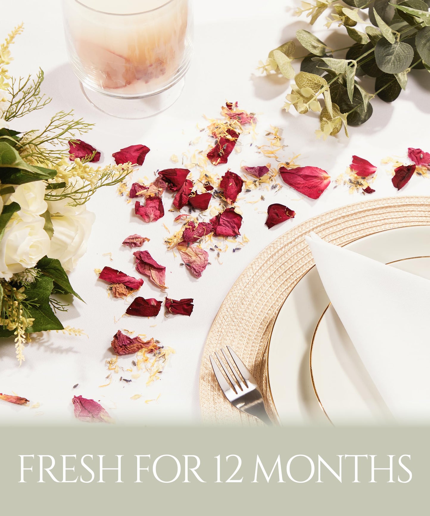 Flora & Bloom Biodegradable Confetti With Pre Built Cones | Dried Flowers | Wedding Confetti Kit | Pop Open Cones & Tray |Jasmine, Lavender & Rose Petals | Wedding Decorations (24 Guests)