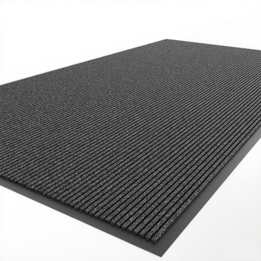 100pointONE All-Season Indoor Outdoor Door Mats for Entryway, 24" x 48" Durable Front Door Mat, Low Profile Welcom e Mats for Entry, Stain and Fade Resistant Indoor Outdoor Entrance Mat, Grey
