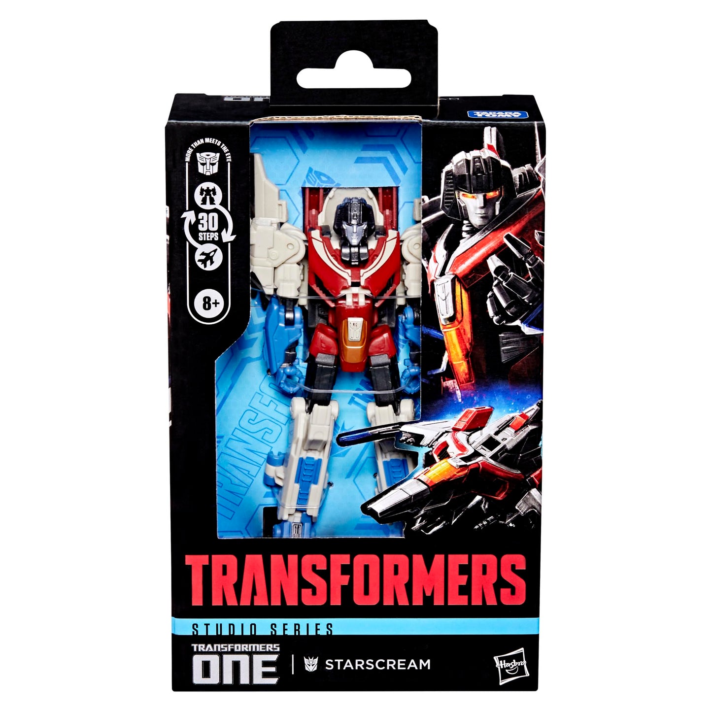 Transformers Studio Series Deluxe Class Transformers One Starscream, 4.5-inch Converting Action Figure, Robot Toys for Ages 8+