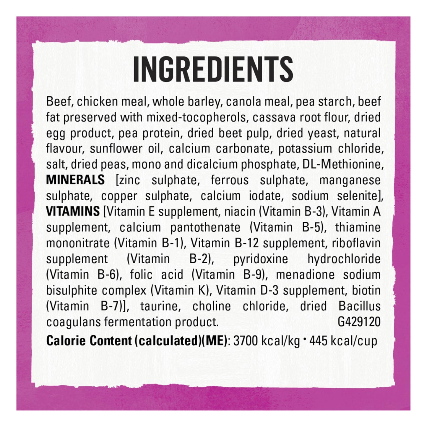 Beyond Simply Natural Dry Dog Food, Farm-Raised Beef, Barley & Free Run Egg - 9.5 kg Bag