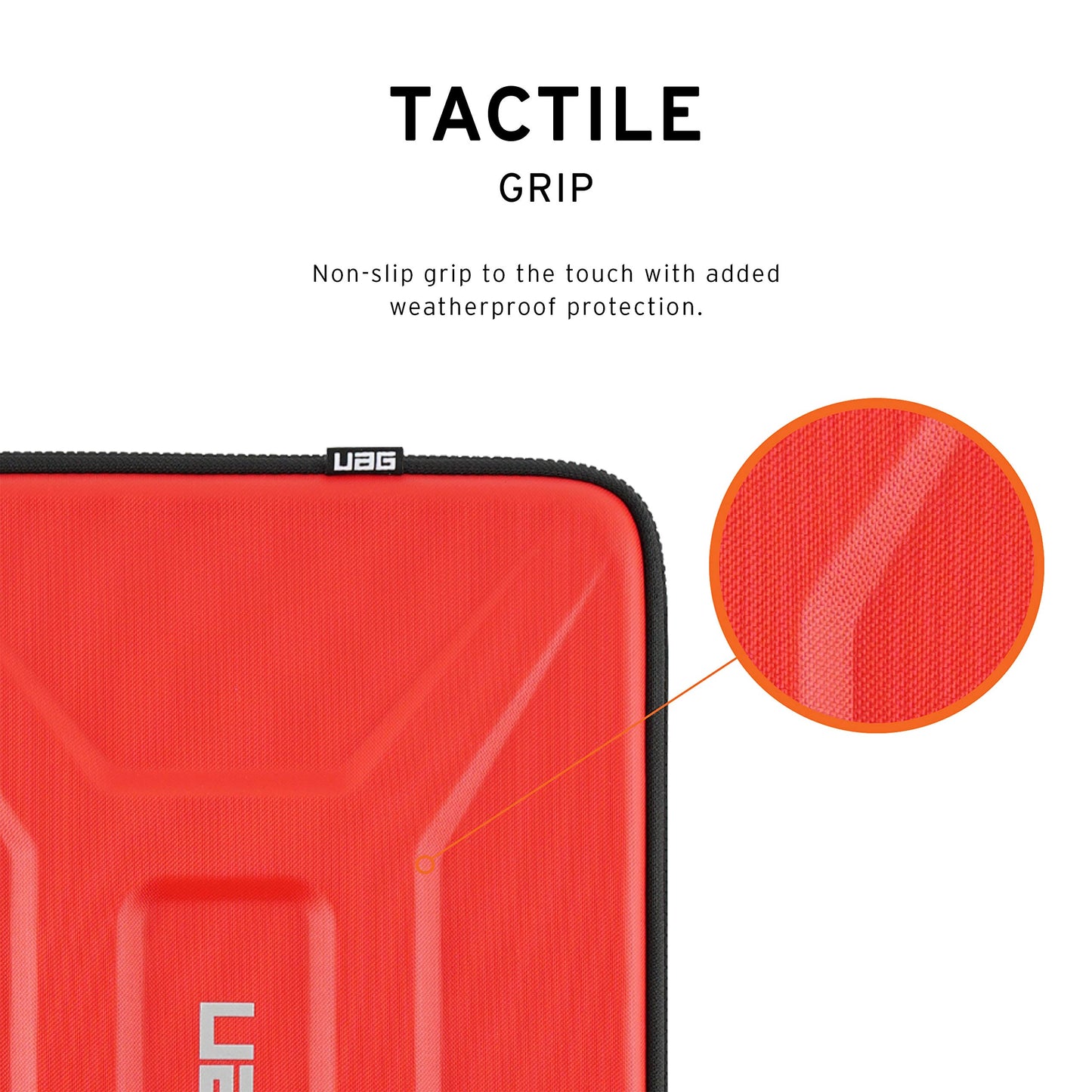 URBAN ARMOR GEAR UAG Large Sleeve for 15-16" Laptop, Compatible with MacBook Pro 16"/14" M4 2024, MacBook Air 15" M4 2025, Rugged Tactile Grip Weatherproof Protective Slim Laptop/Tablet Sleeve, Magma