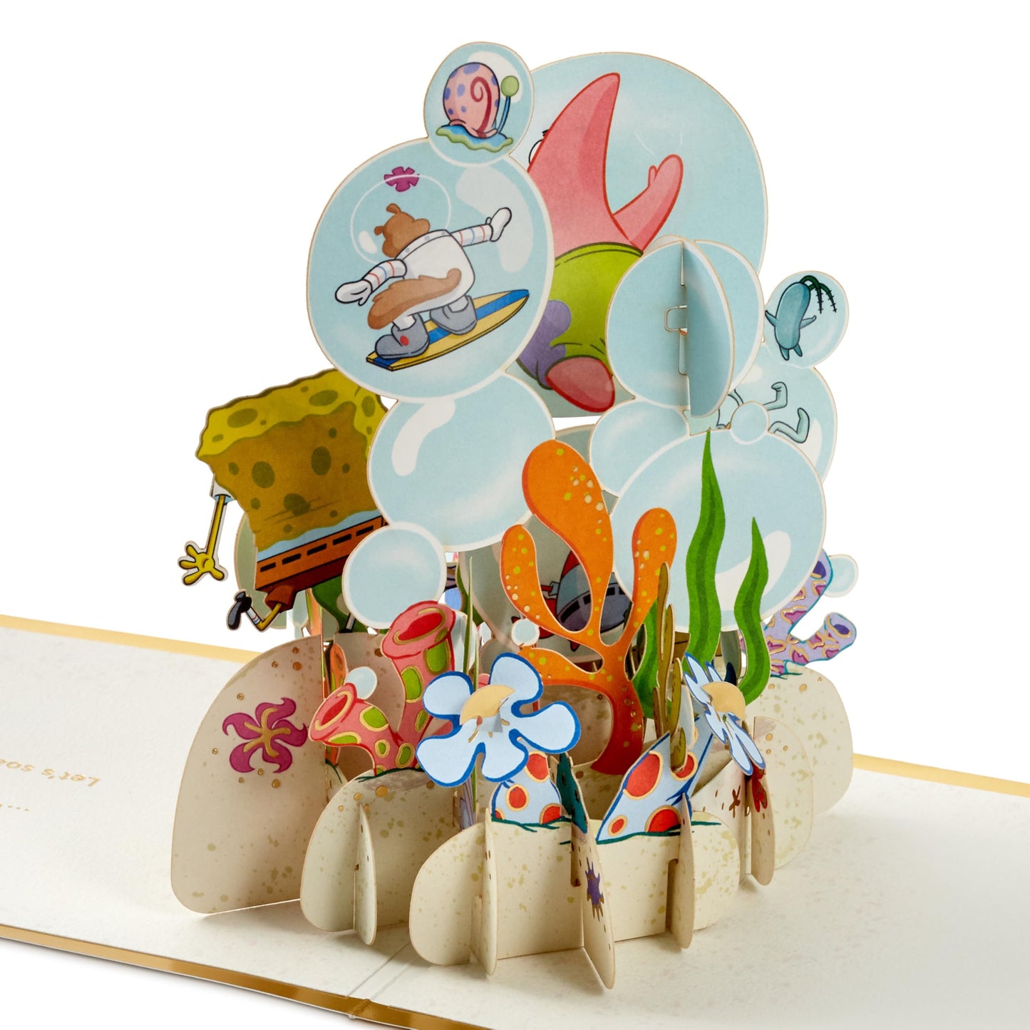 Hallmark Signature Paper Wonder Nickelodeon SpongeBob SquarePants Pop-Up Card (Best of Friends) for Birthdays or Any Day