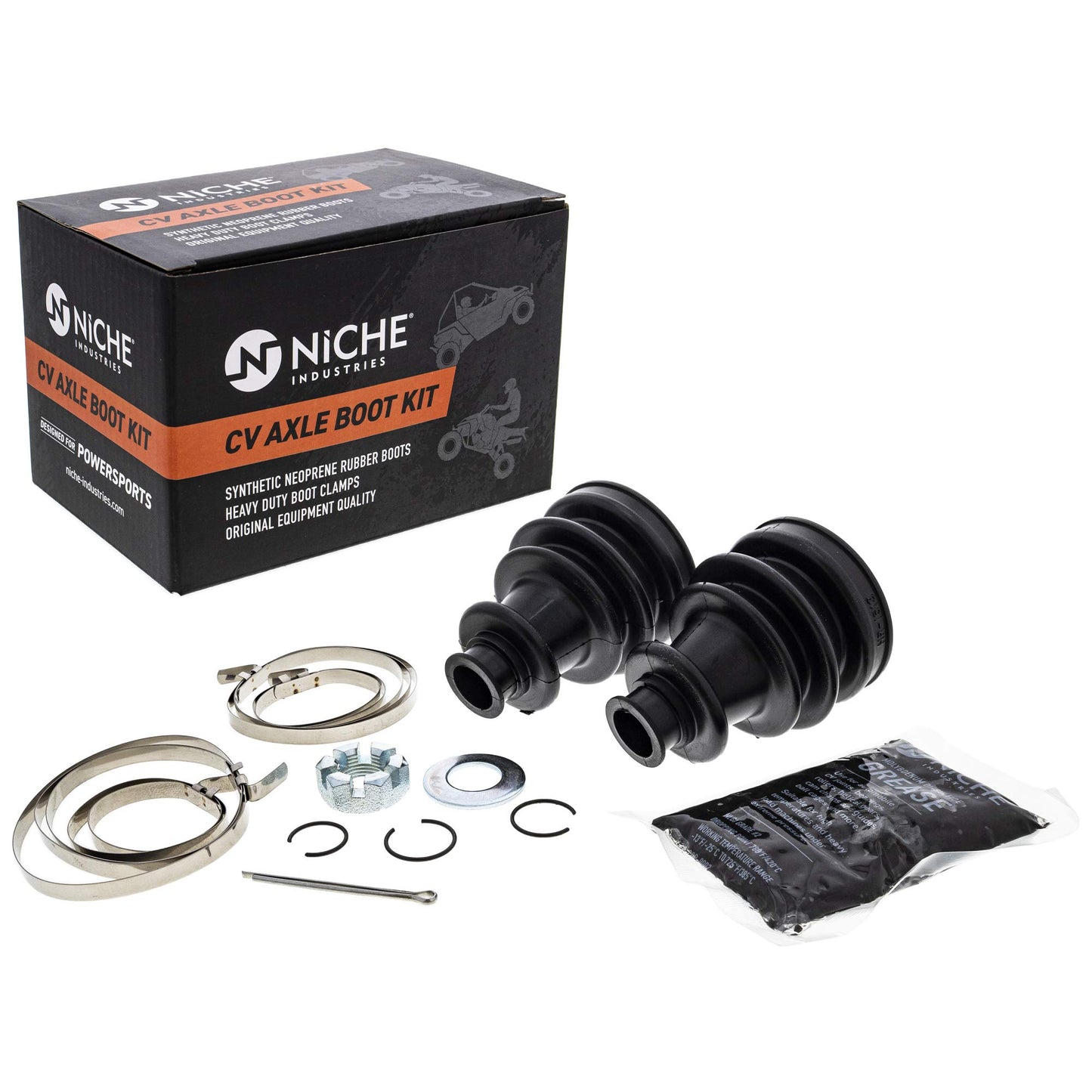 NICHE Front CV Axle Boot Kit for Polaris RZR 800 Ranger 400 Crew 570 500 2203440 2203438 3236003