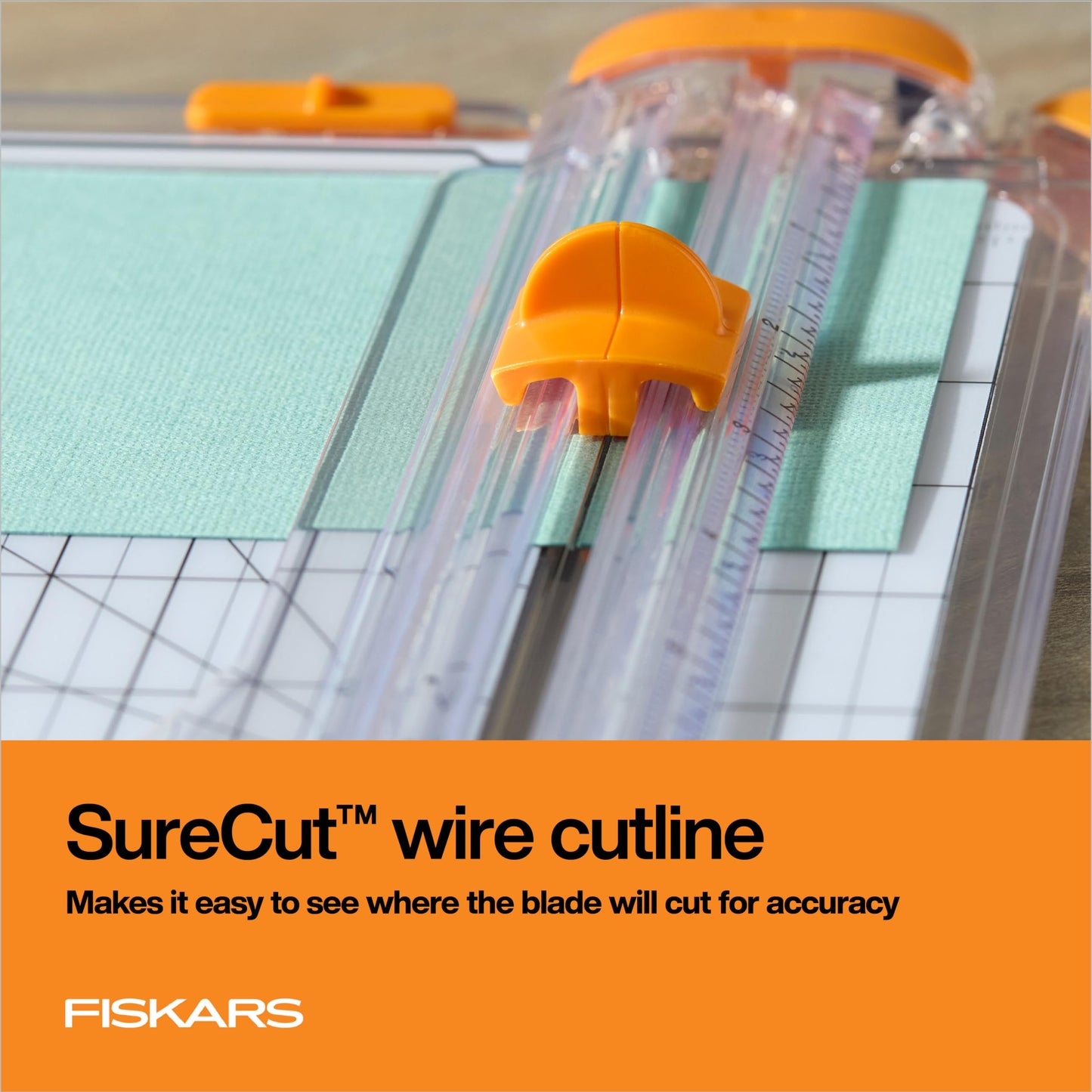 Fiskars Precision Paper Trimmer - Easy, Safe and Accurate for Crafts, Gifts, Cards and More - Always Cuts Straight