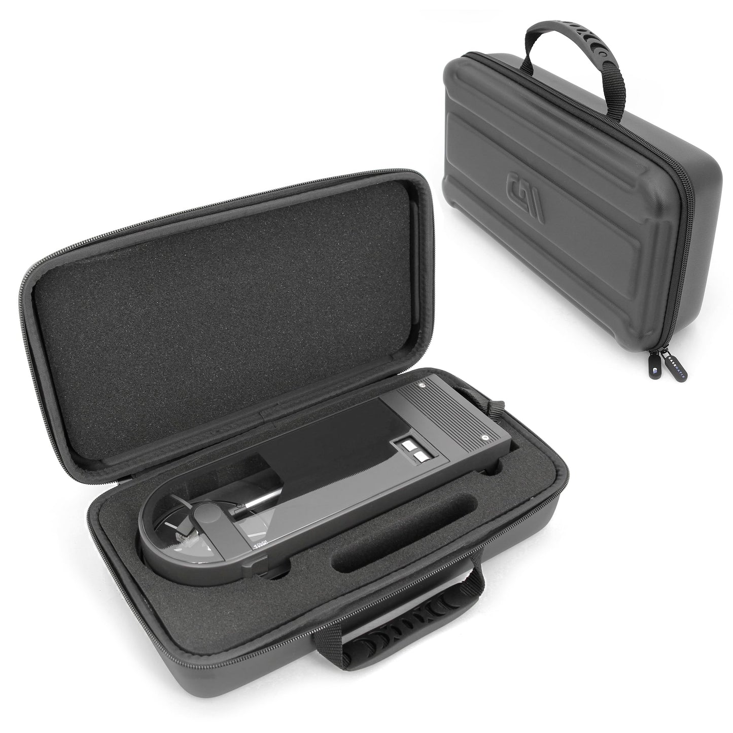 CASEMATIX Carry Case Compatible with Audio Technica Turntable at SB727 Sound Burger Record Player, Impact Resistant Exterior with Padded Foam Interior to Protect Portable Turntable