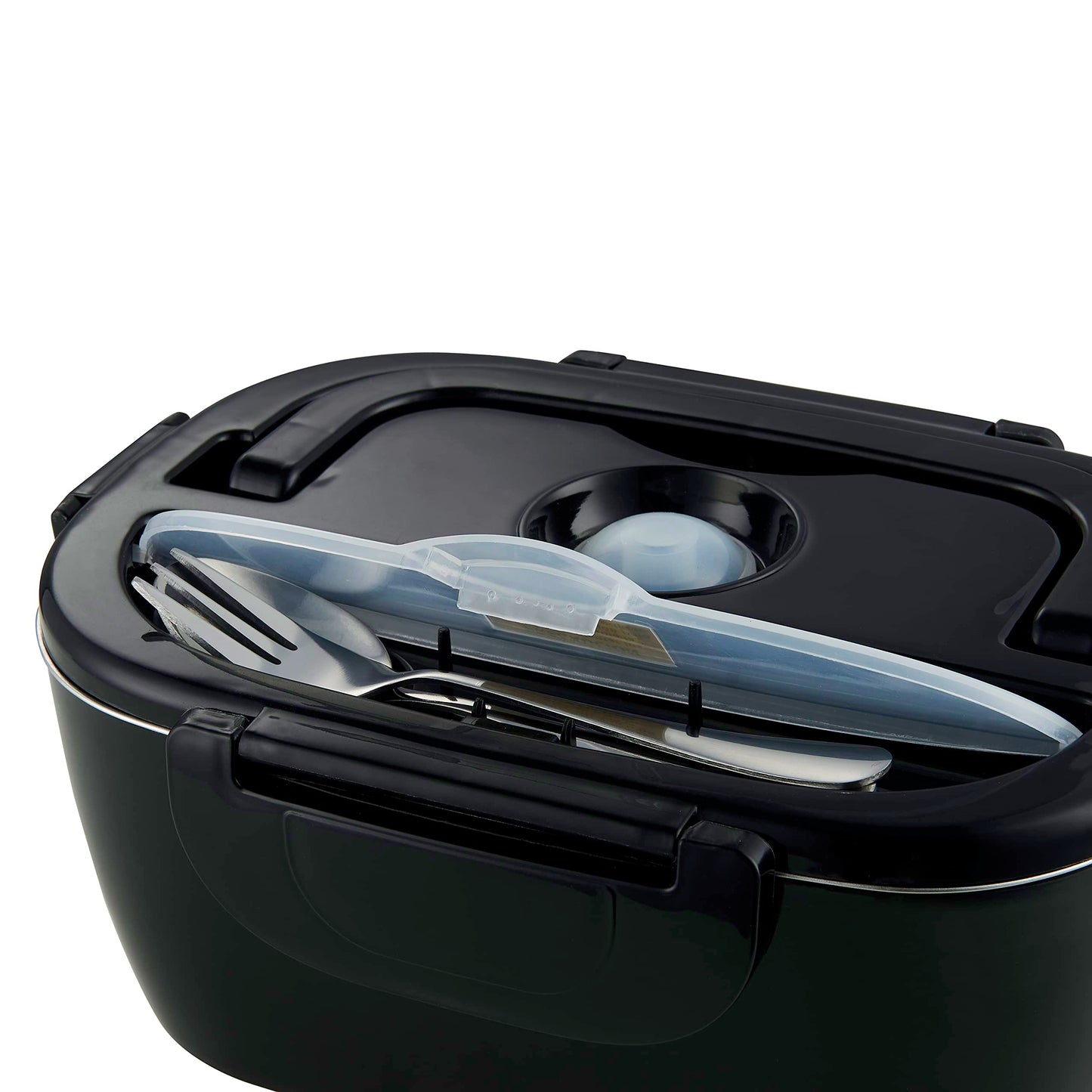 Salton Electric Lunchbox Food Warmer - Portable, Heated Lunch Box for Car & Home with Fork & Spoon, 1.5L