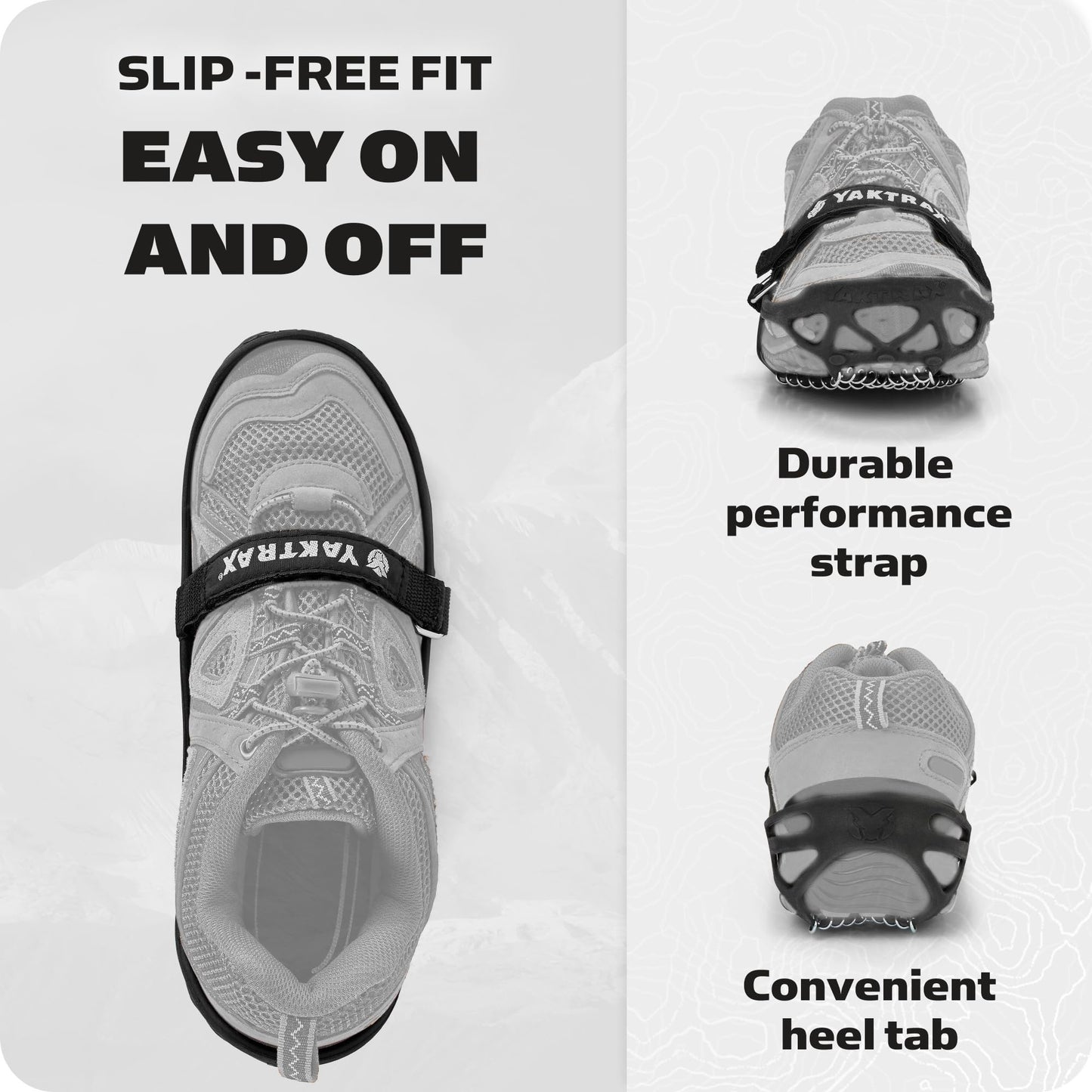 Yaktrax Pro Traction Cleats for Walking, Jogging, or Hiking on Snow and Ice, X-Large