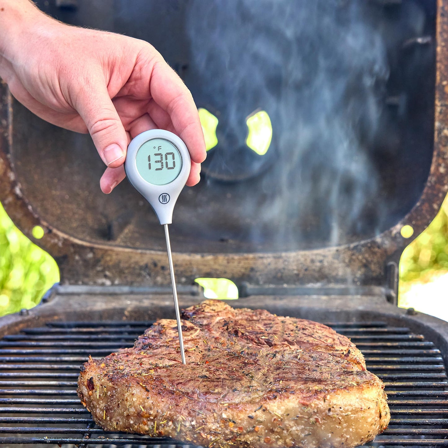 ThermoWorks ThermoPop 2, No. 1 Recommended Best-Value Instant-Read Thermometer - Dove Grey