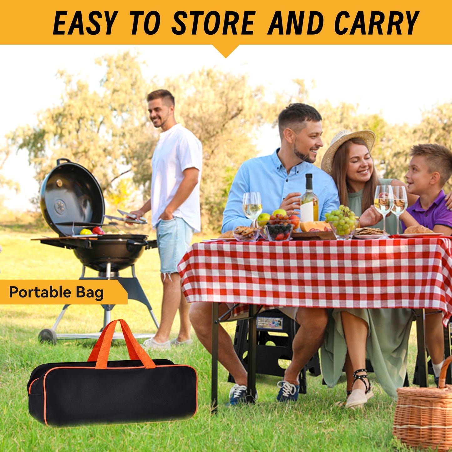 Onlyflame 26PCS Professional BBQ Griddle Tool Kit for Flat Top Grill Blackstone and Camp Chef - Stainless Steel Griddle Spatulas Accessories Kit with Basting Cover, Carry Bag and More Tools