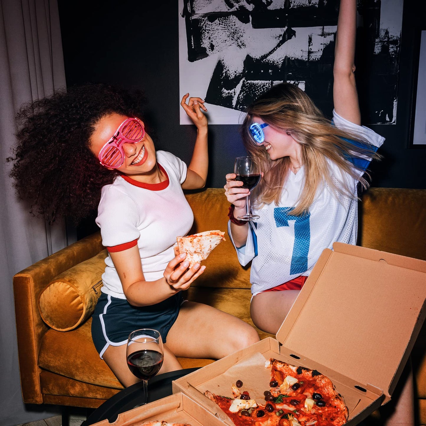 30 Pack LED Glasses Neon glow in the dark party supplies Favor for Kids Adult Glow sticks Light Up Glasses