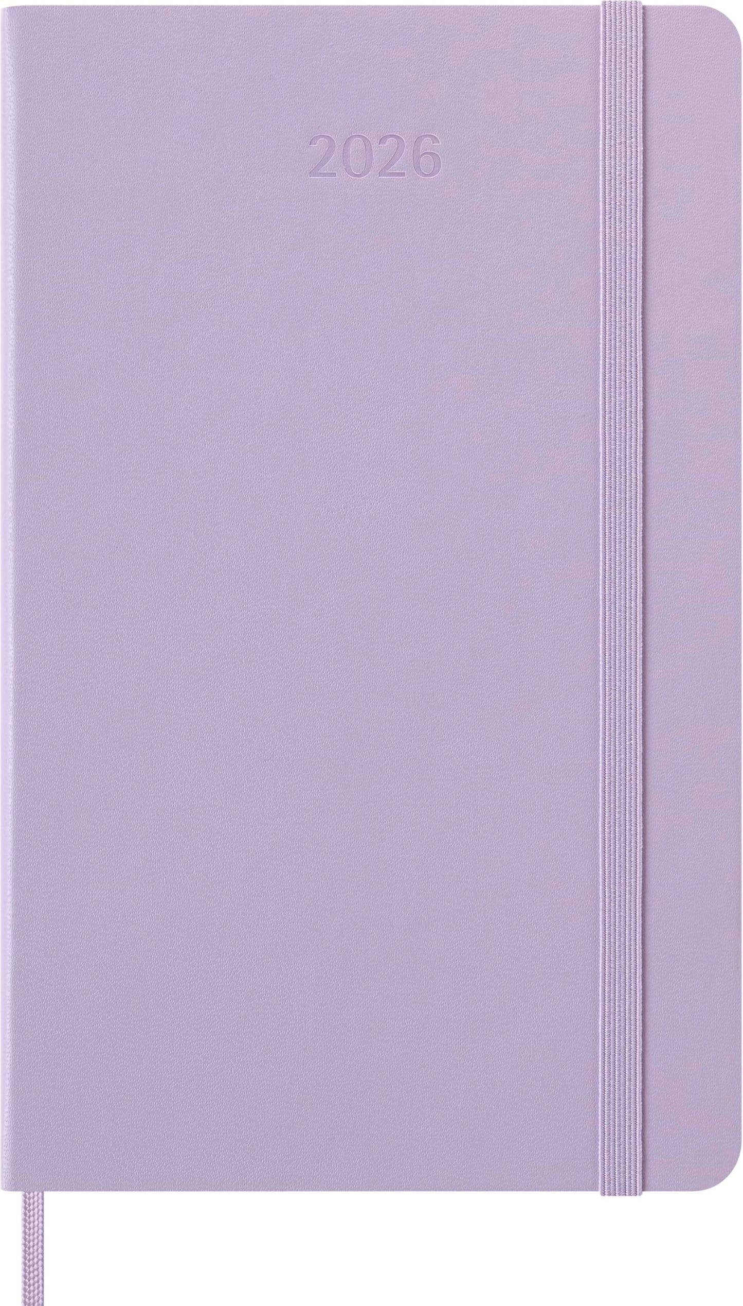 Moleskine Classic 12 Month 2026 Daily Planner, Hard Cover, Large (5" x 8.25"), Pastel Lilac, 400 pages