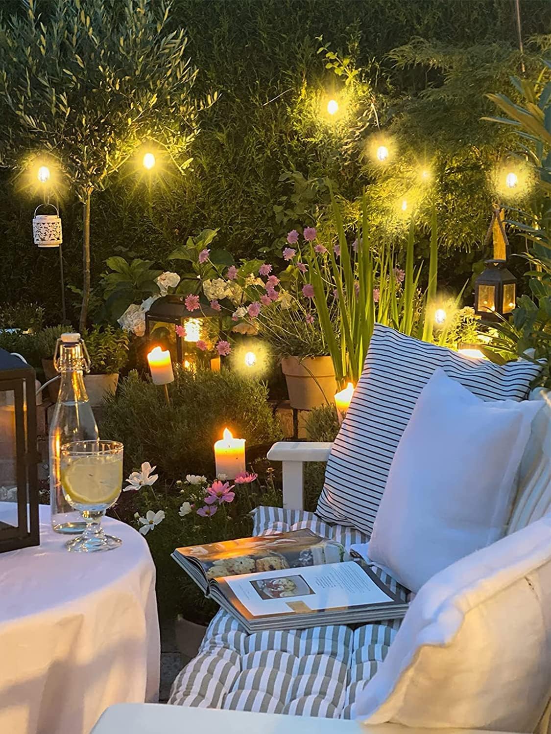 Quntis 53FT Outdoor String Lights, Waterproof Shatterproof Patio Lights String Outdoor with 15+1 Bulbs, Connectable Led Outdoor Lights for Backyard Balcony Gazebo Pergola Bistro Deck Party, Warm White