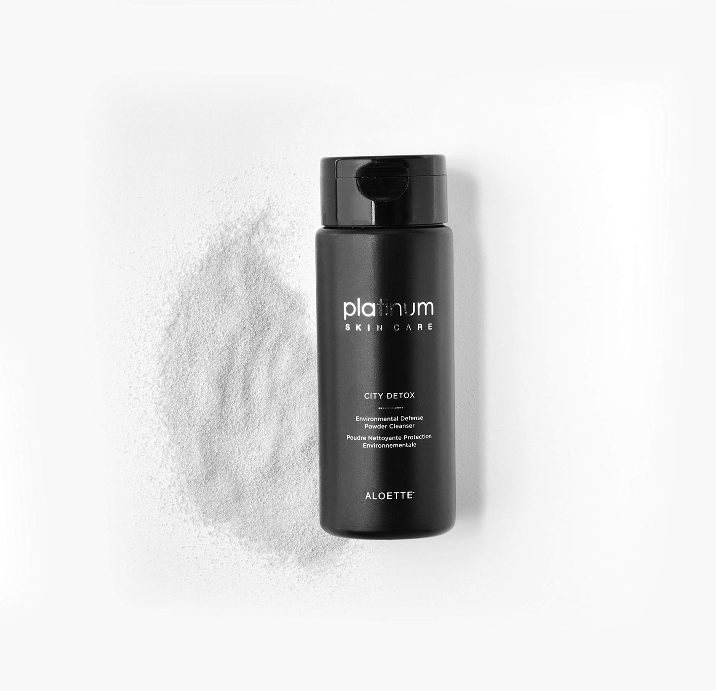 Aloette City Detox Environmental Defense Powder Cleanser, Charcoal Infused Powder Cleanser, Sulfate & Cruelty Free, 1.7 Fl Oz