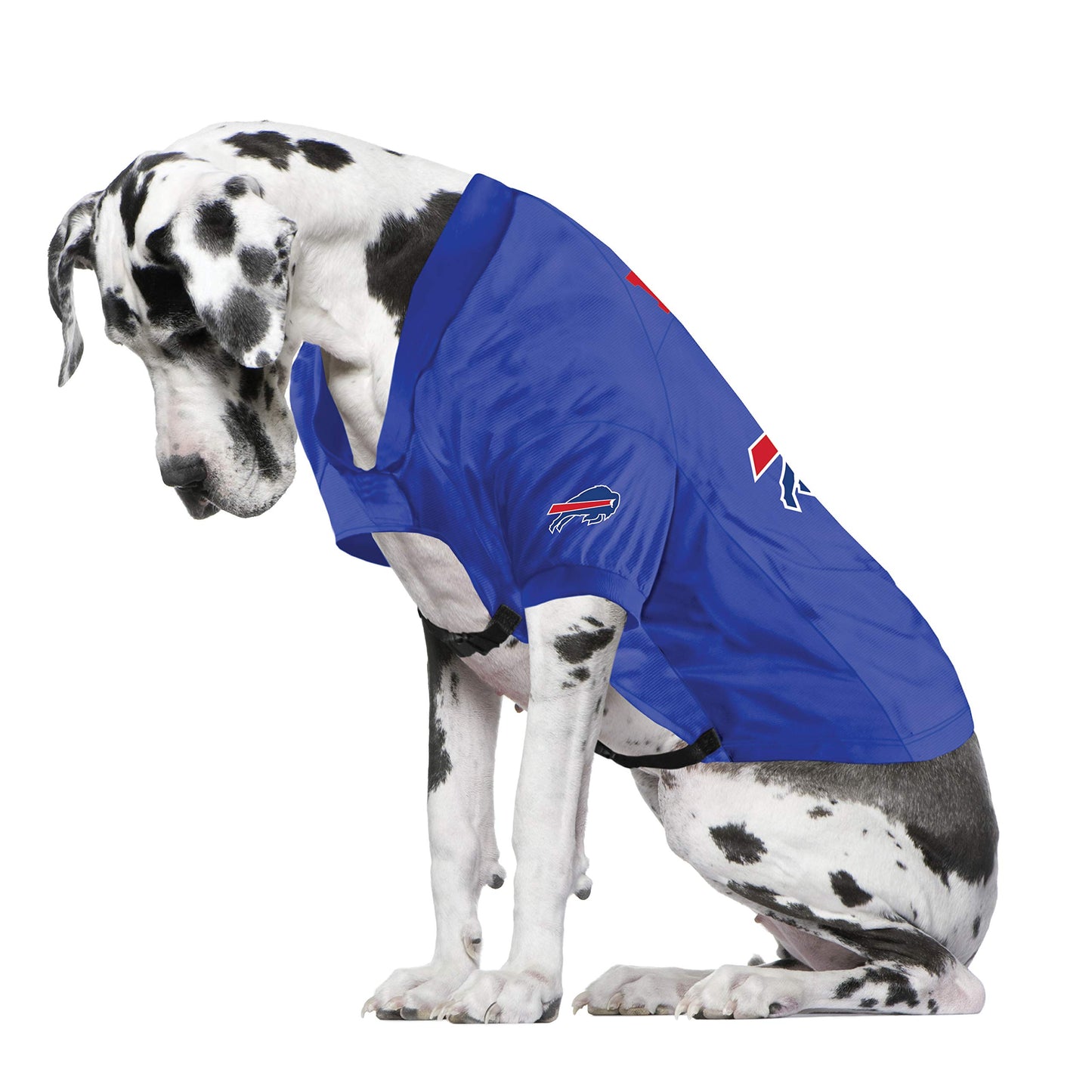 Littlearth NFL Buffalo Bills Stretch Pet Jersey for Large Dogs, Team Color, Big Dog