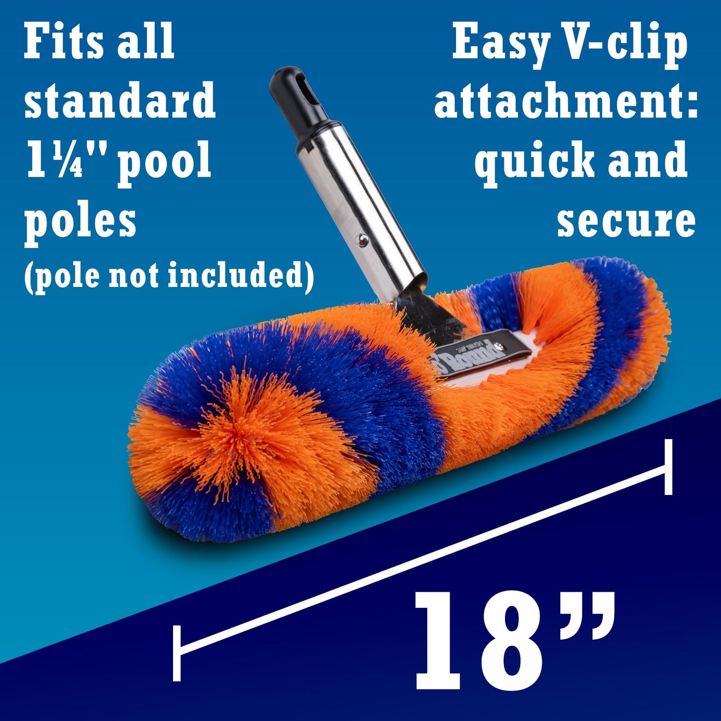 Blue Wave NA315 Brush Around 360-Degree Wall and Floor Pool Brush