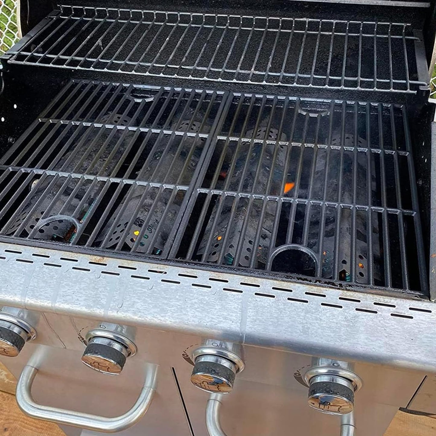 17inch Grill Grates for Nexgrill 4 Burner 720-0830H 720-0783E, 5 Burner 720-0888N 720-0888 720-0697, Charbroil 4 Burner 463241113 463449914, Kenmore 720-0670A Grids