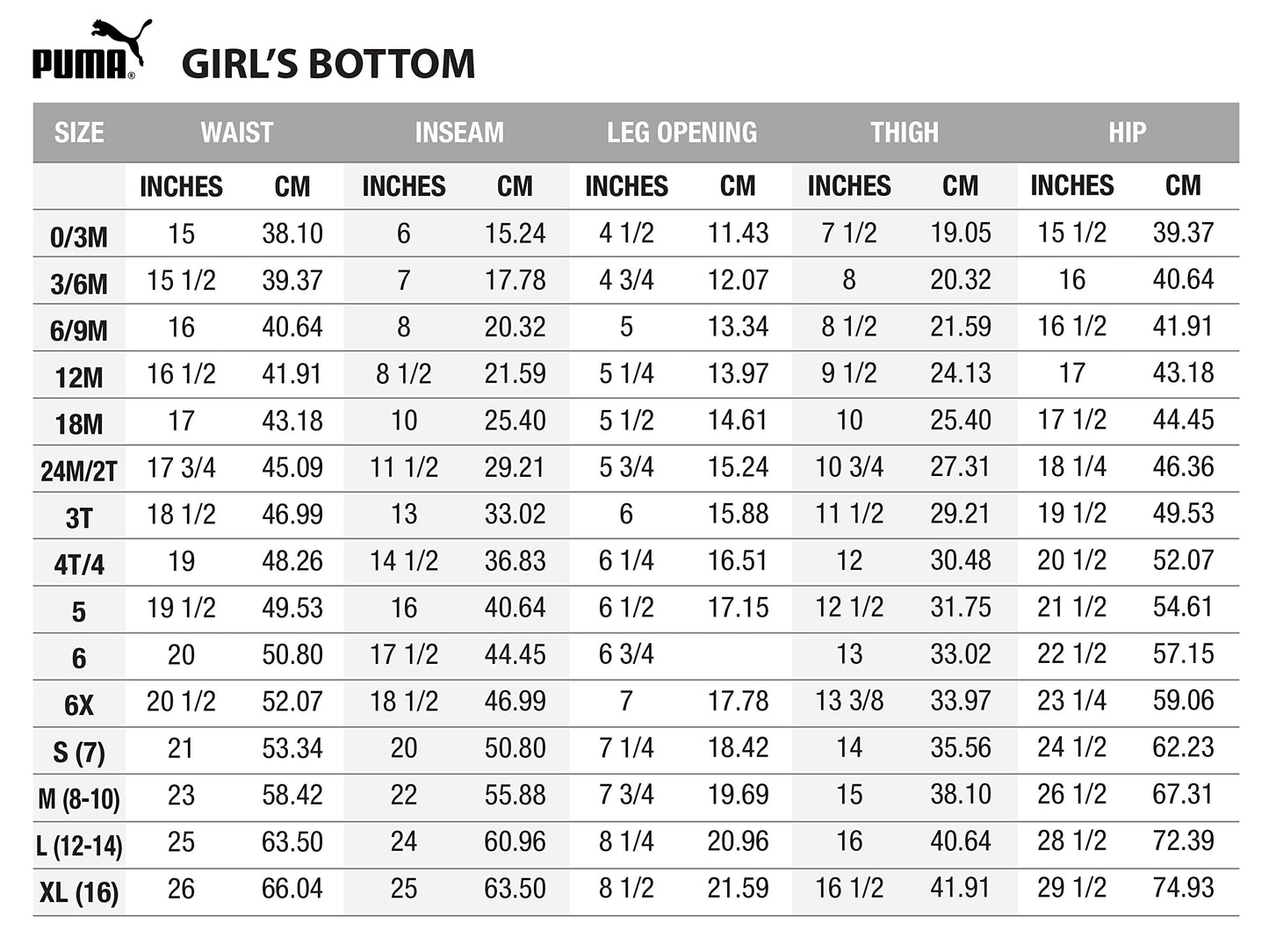 PUMA Girls' Core Logo Legging, Elastic Waistband, Soft & Comfortable, Black Heather, Medium