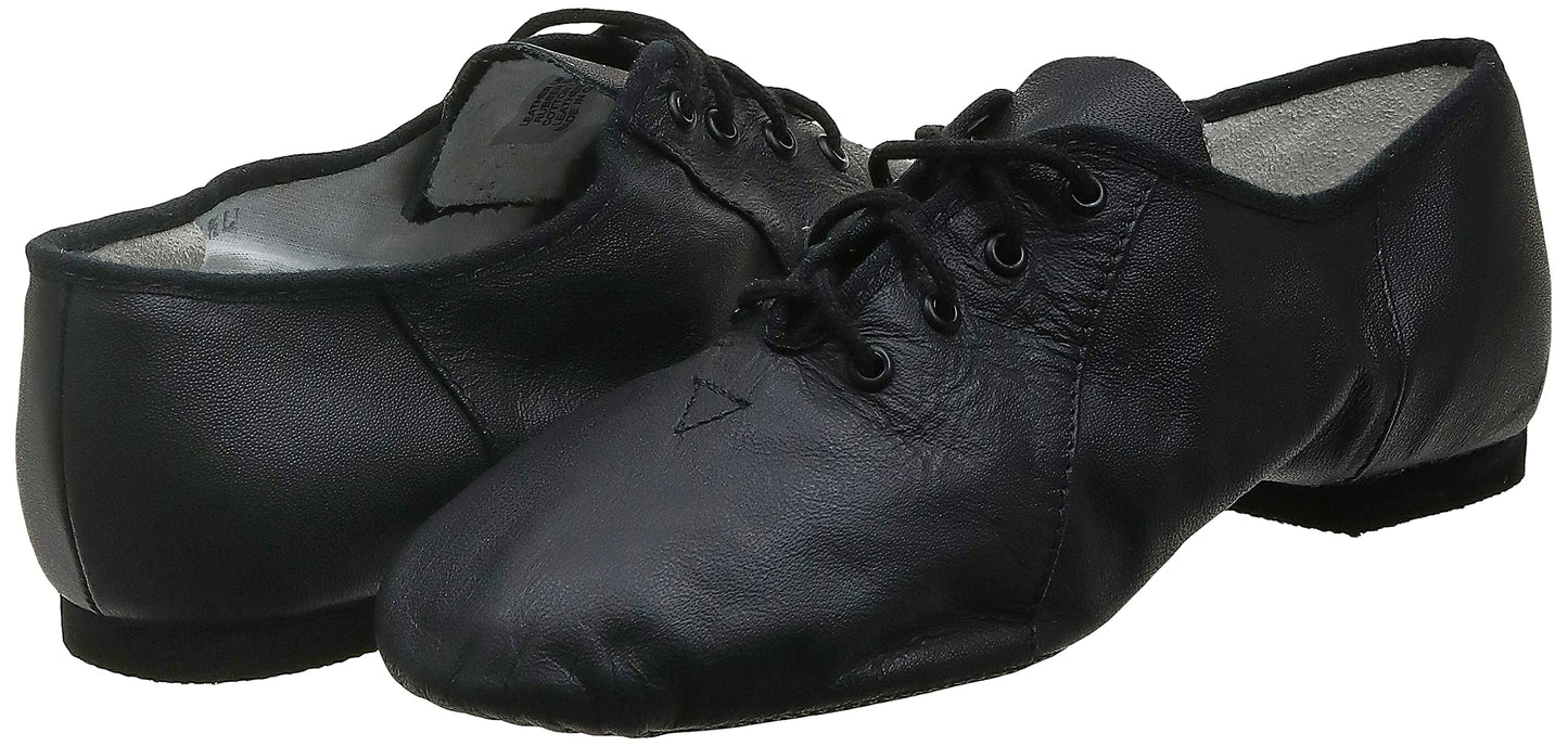 Bloch Dance Women's Jazzsoft Split Sole Leather Jazz Shoe, Black, 7.5