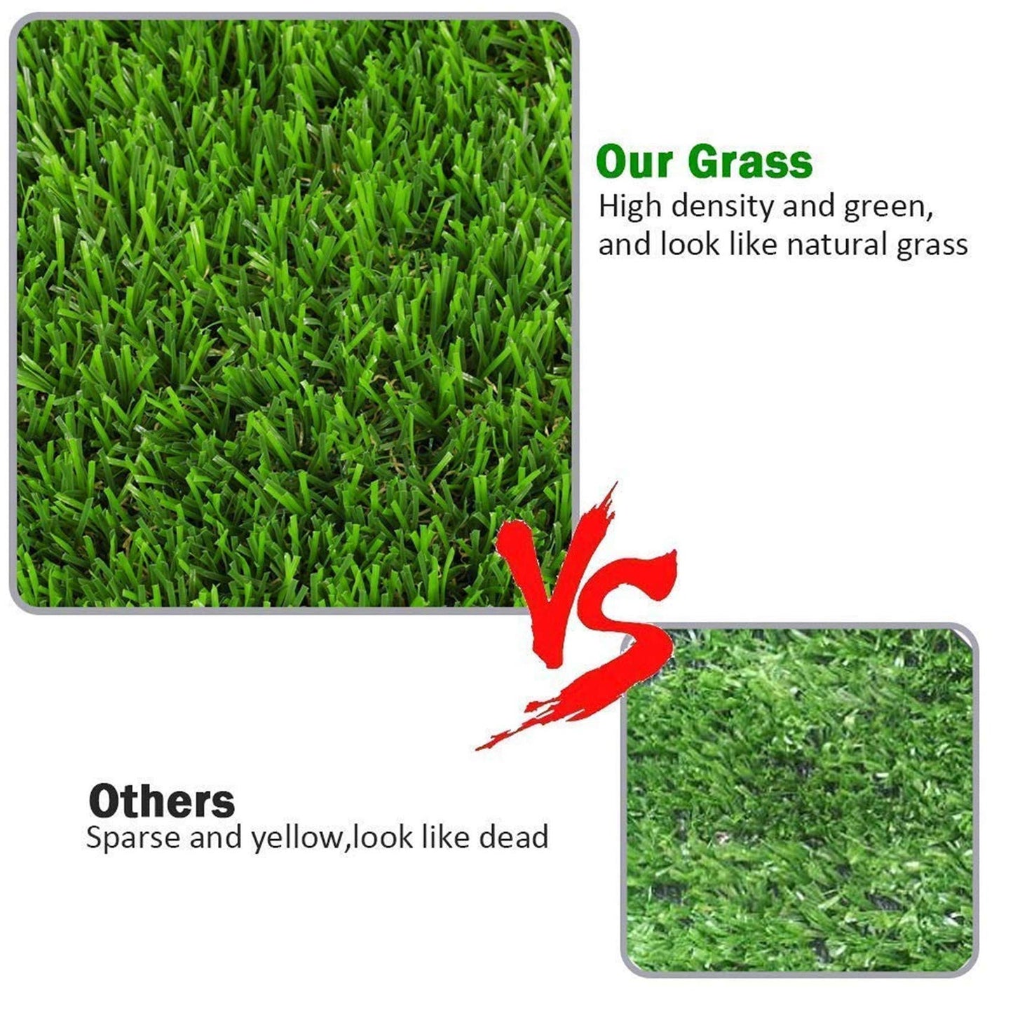 LITA Premium Artificial Grass 2' x 4' (8 Square Feet) Realistic Fake Grass Deluxe Turf Synthetic Turf Thick Lawn Pet Turf -Perfect for Indoor/Outdoor Landscape - Customized