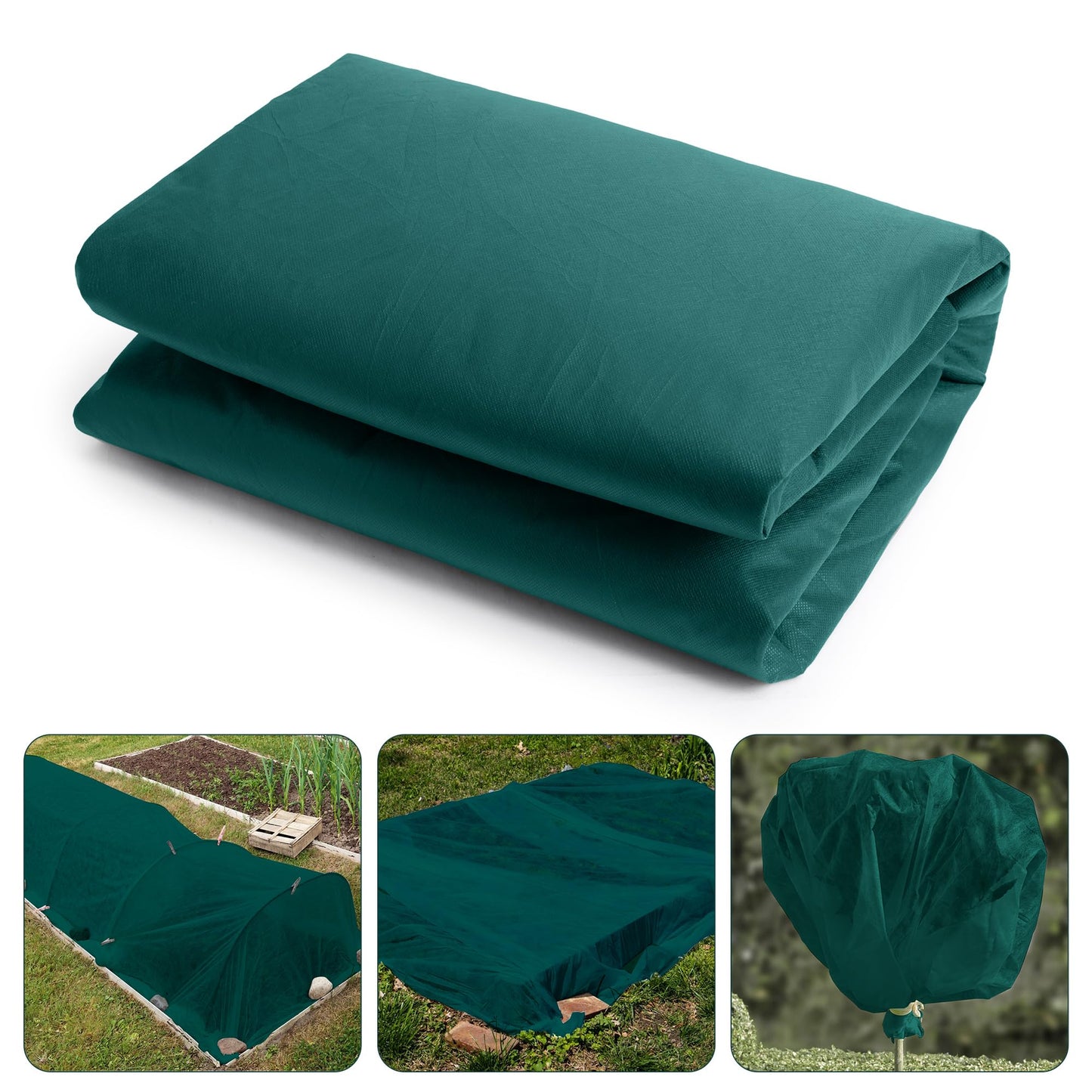 9.8×32.8Ft Plant Freeze Protection Cover - 1.2OZ Non-Woven Garden Frost Fleece Cover - Frost Cloth Blanket for Winter Outdoor Vegetable Garden Plants