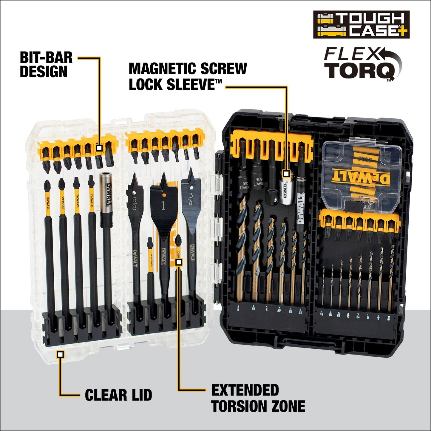 DEWALT Flex Torq Drill/Drive Bit Set, 66-pc (DWANGFT66SET)
