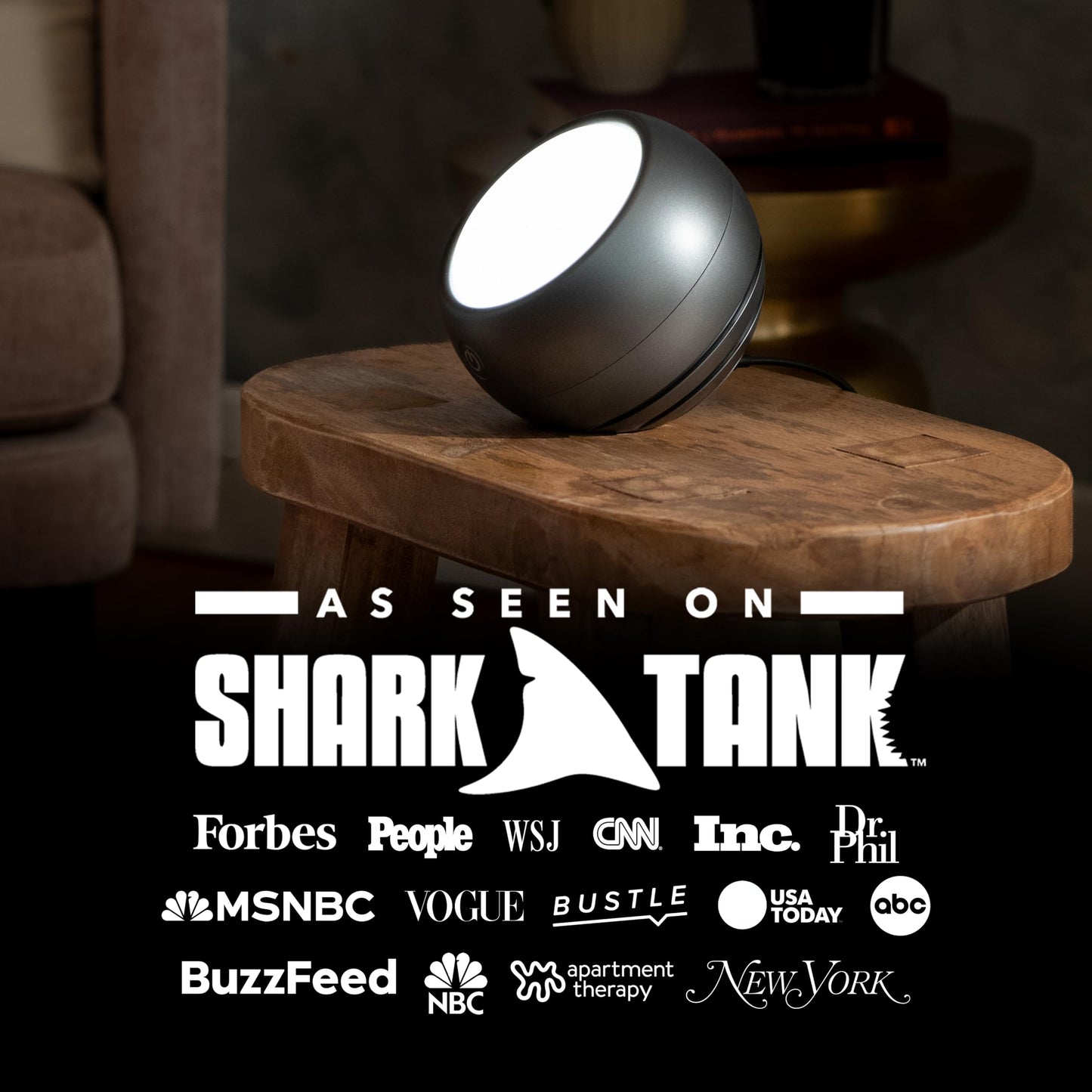 Circadian Optics Light Therapy Lamp - Full Spectrum Sun Lights - Leo (Light Grey)